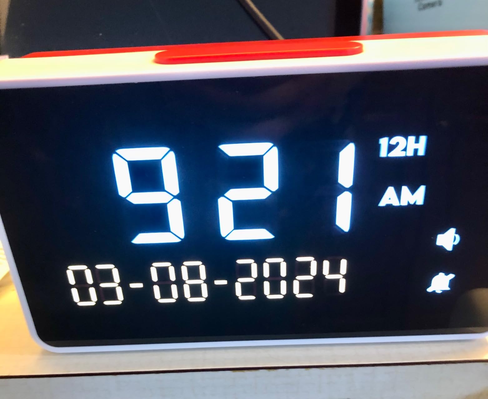 Talking Clock - Extra Loud Time & Date for Elderly, Dementia, Low Vision | Easy to Use Speaking Clock for Hearing or Visually Impaired Seniors - Large Display, Adjustable Volume and Clear Male Voice customer photo 1