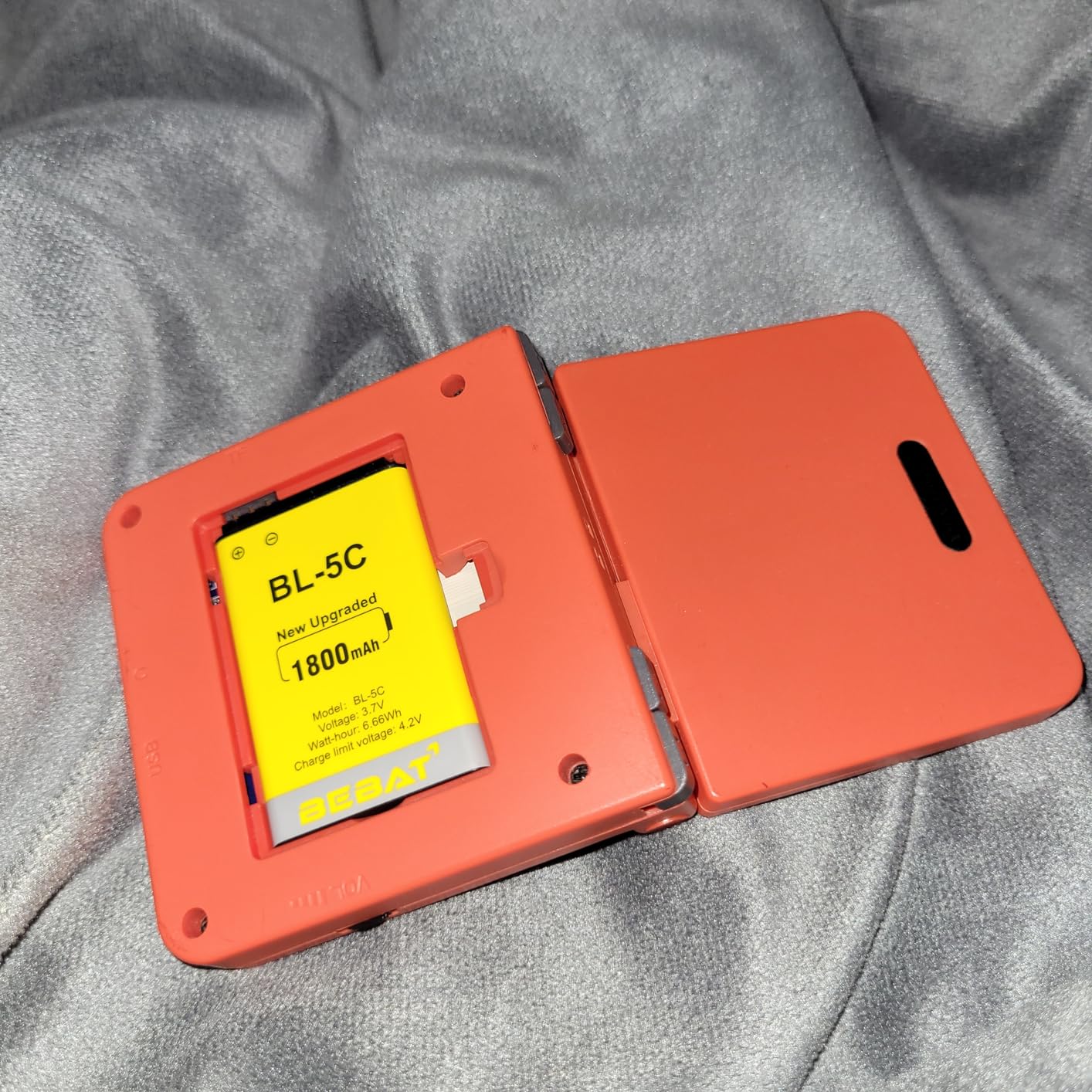 (2 Pcs) BL-5C Battery, 3.7V 1400mAh Rechargeable BL-5C Battery Suitable for Household Radio, Nokia with Current Protection customer photo 1