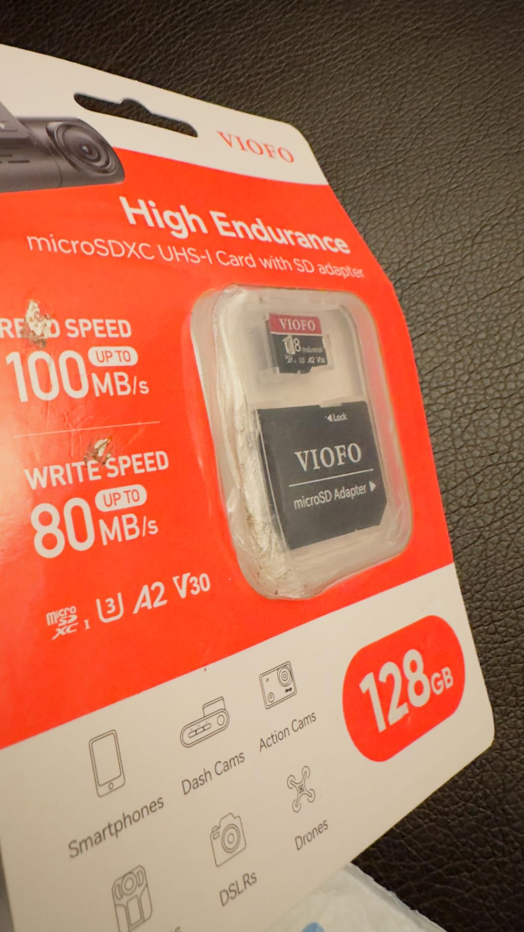 VIOFO 256GB Industrial Grade High Endurance microSDXC Card for Dash Cam | U3 A2 V30, up to 100MB/s, Support 4K UHD & Continuous Loop Recording, High Temperature Resistant, Adapter Included customer photo 2