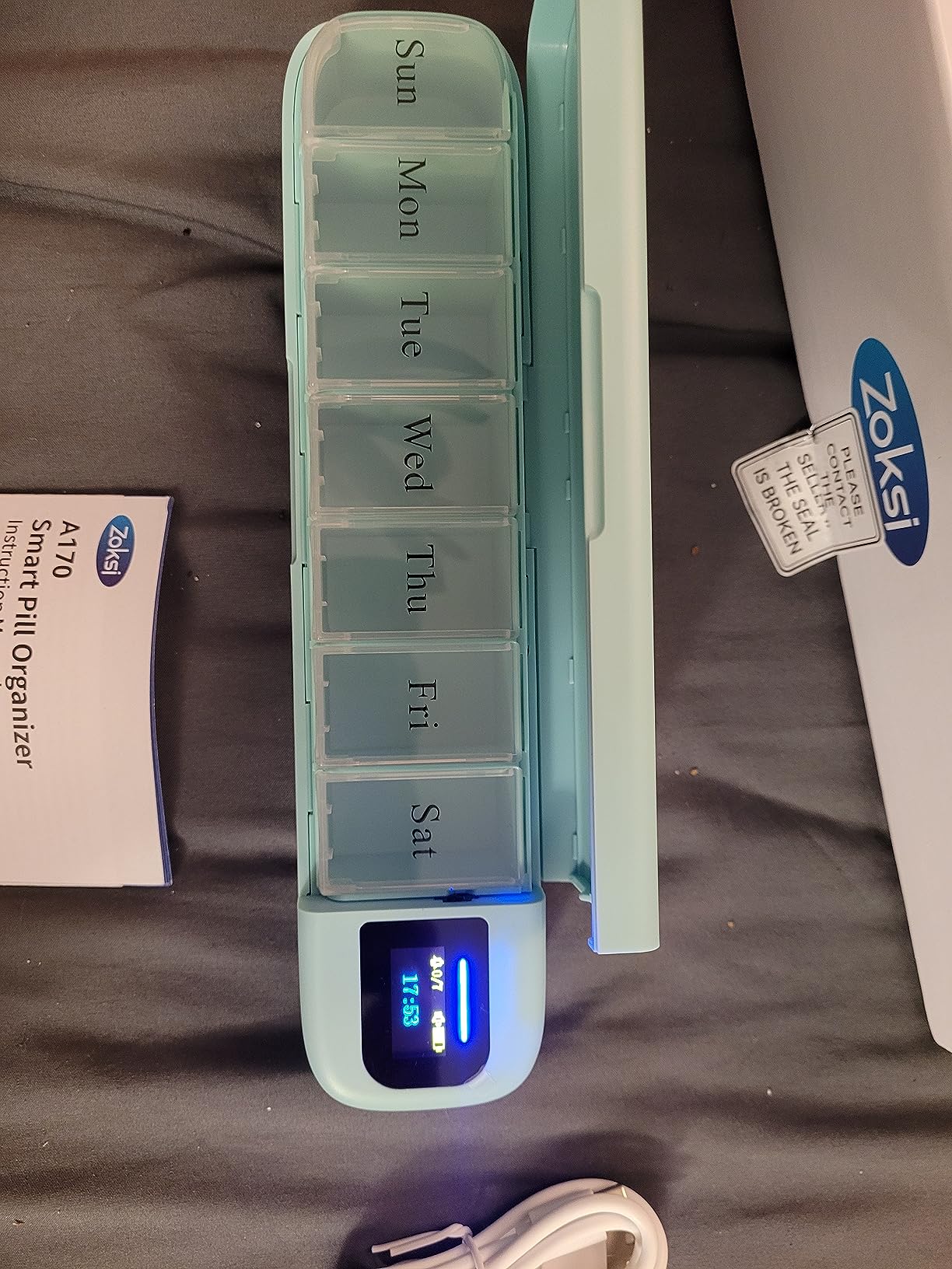 Daviky Automatic Pill Dispenser, Smart Pill Organizer with Alarm | Pill Box 7 Day with APP, Weekly Travel Pill Case, Portable Pill Reminder for Medicines, Supplements and Vitamins customer photo 2