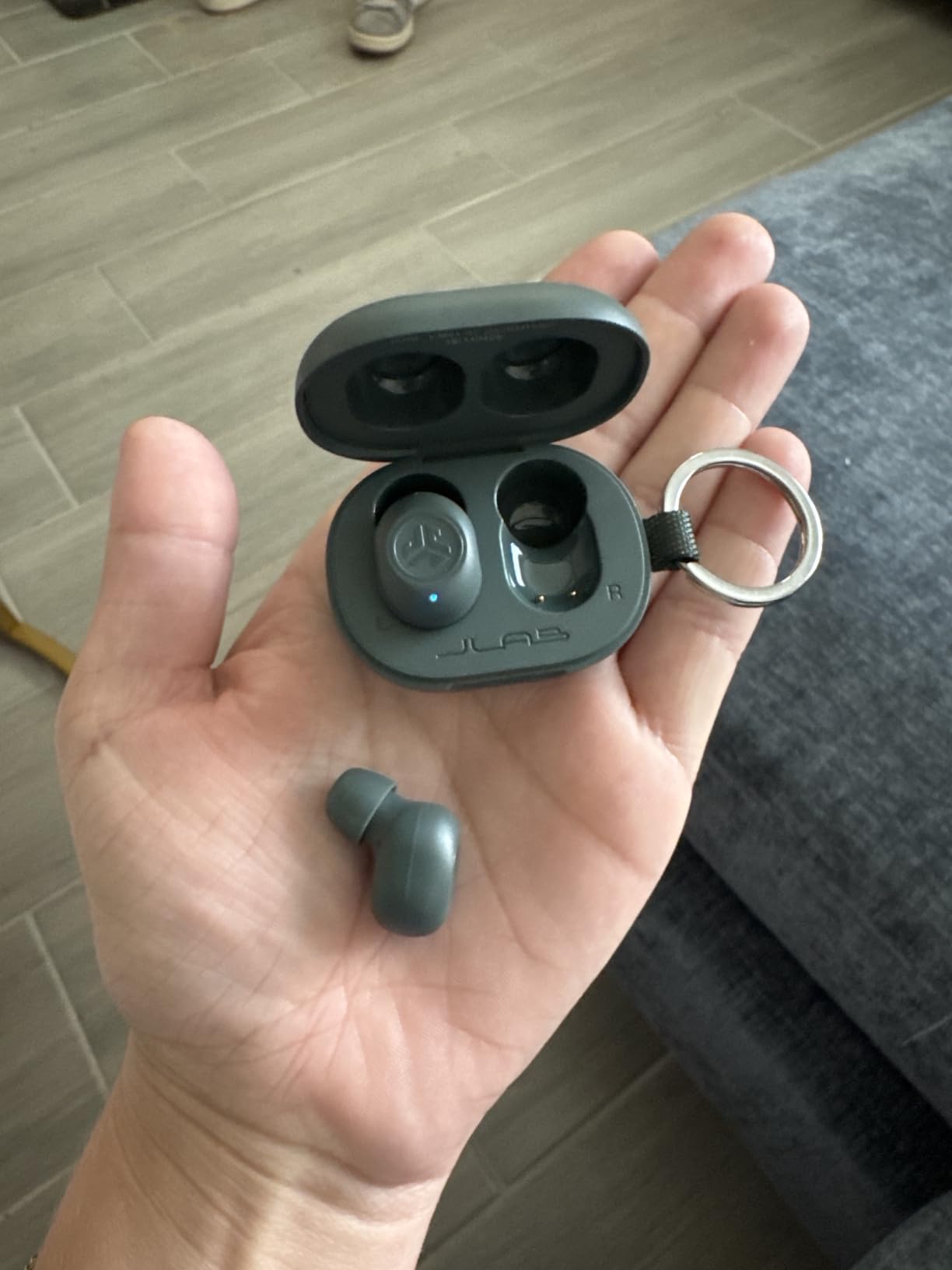 JLab JBuds Mini, True Wireless Earbuds, Bluetooth Multipoint, IP55 Sweat Resistant, Be Aware Audio, Teal customer photo 2