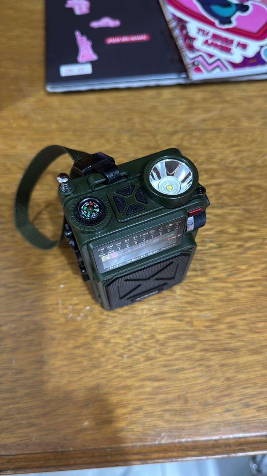 Portable Shortwave Radios with NOAA/SW/AM/FM, for Camping & Home | Bluetooth Speaker,TF Playback,Solar Powered,Hand Crank,Flashlight,SOS Alarm,Weather Alert,Phone Charger customer photo 2