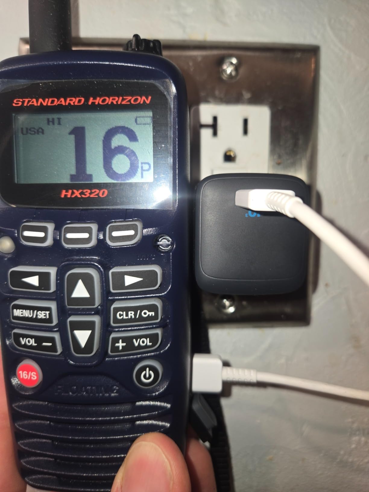 Standard Horizon HX320 Handheld VHF 6W, Bluetooth, USB Charge customer photo 1