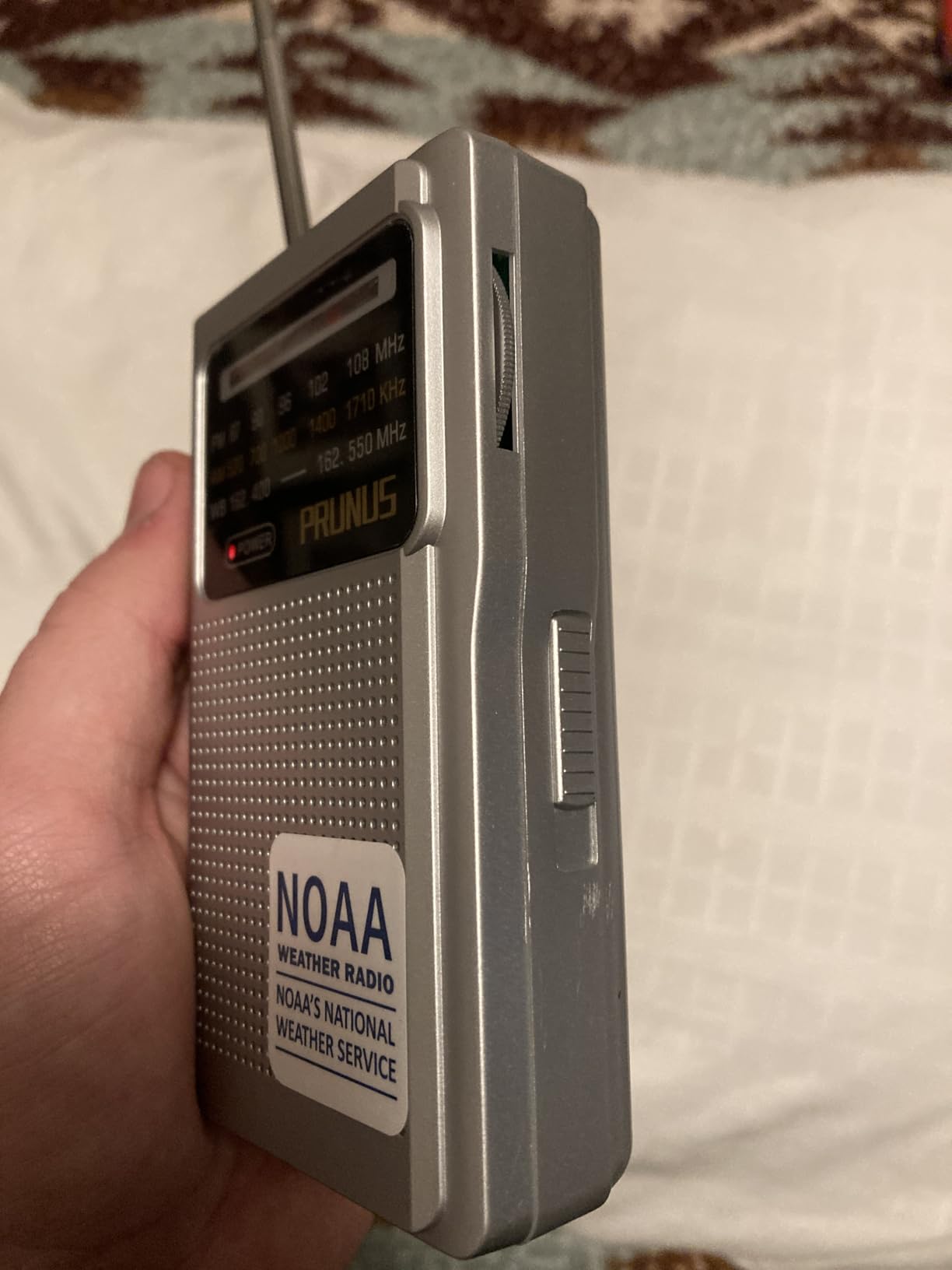 PRUNUS J161 NOAA Weather Radio AM FM, Battery Operated Radio for Power Outages customer photo 2