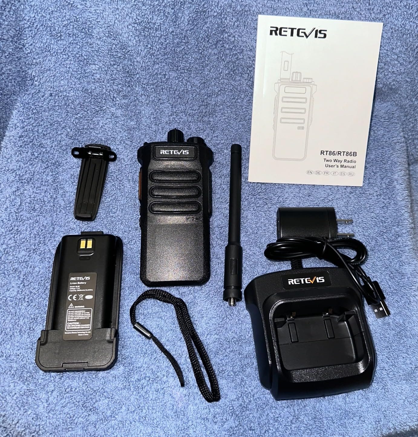 Retevis RT86 Professional 2 Way Radios Long Range, for Commercial Warehouse | High Power, Professional Walkie Talkies, Heavy Duty, Durable, Rechargable 16h Long battery life, Dust Proof, Shockproof, 6 Pack customer photo 2
