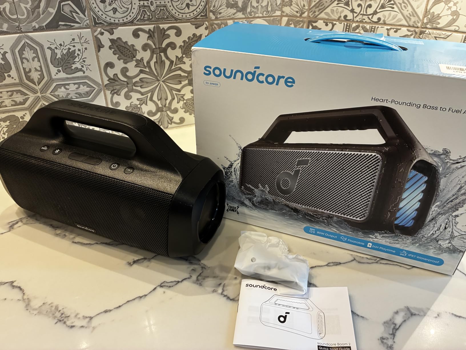 Soundcore Boom 2 by Anker, 80W Outdoor Bluetooth Speaker, 24H Playtime, IPX7 Waterproof, Power Bank customer photo 2