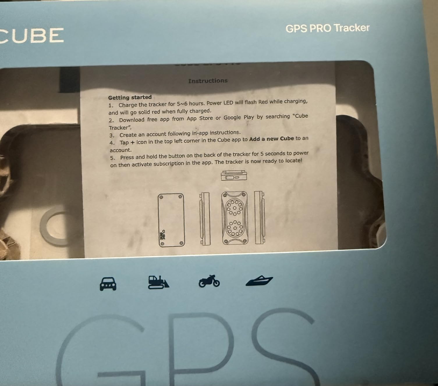 Cube Pro GPS Tracker with 4G LTE & 1 Year Battery - IP67 Waterproof Real Time GPS Tracker for Cars - Hidden Magnetic Tracking Device for Cars, Fleets, Trailers customer photo 1