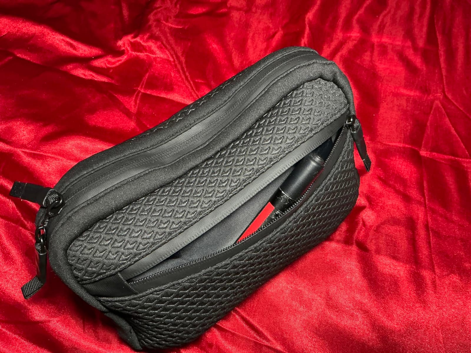 Pelican Electronic Organizer Travel Case w/Hidden AirTag Compartment -Black | Durable Tech Organizer Pouch -Portable Storage Bag w/Multiple Storage Mesh Pockets for Cables, Chargers, Power Bank & AirPods customer photo 1