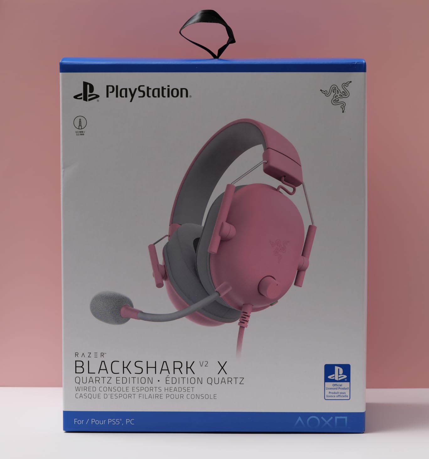 Razer BlackShark V2 X Wired PlayStation Gaming Headset, Black - 50mm Drivers, Cardioid Mic, Lightweight, Comfortable Noise Isolating Earcups, For PS5, Xbox Series X, PC, Switch, 3.5 mm Jack customer photo 2