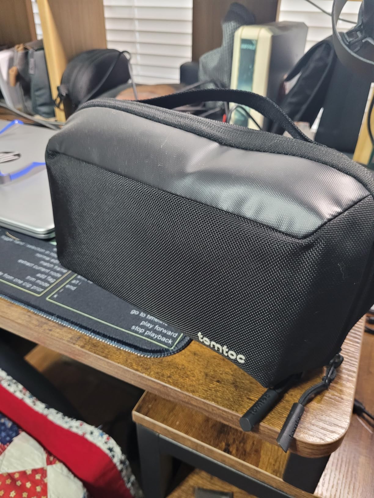 tomtoc Electronic Organizer Travel Case, Water Resistant Dual Compartment Tech Pouch Cable Organization Storage Bag for Charger, Cord, Phone, Hard Drive, Power Bank, Accessories Travel Essentials customer photo 1