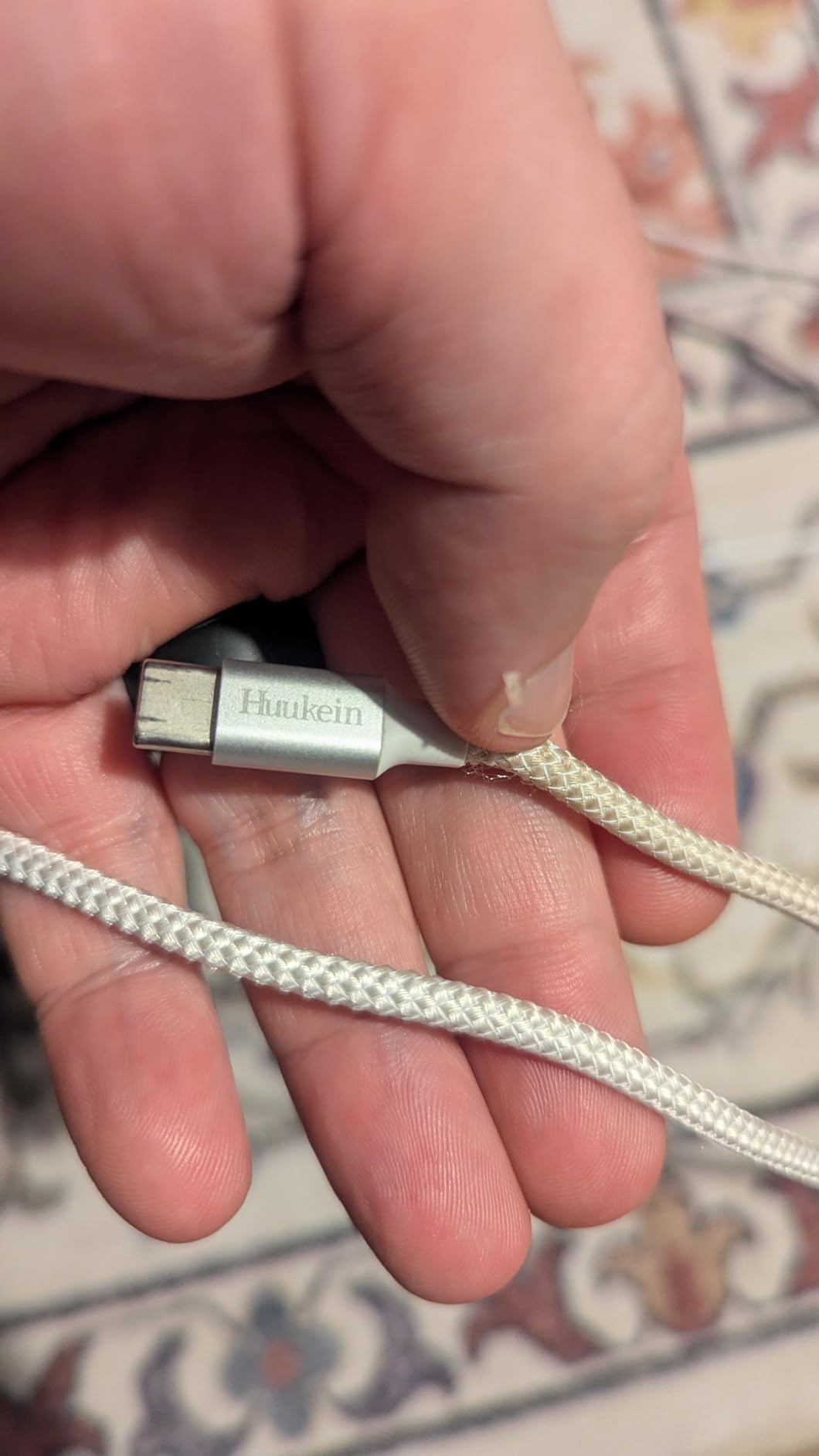 USB C Cable 10 ft, Long USB A to USB C Fast Charging, USBC Charger Cord | White, Nylon Braided for iPhone 17 Air 16 15 Pro Max Plus, for Samsung Galaxy S21 Note 10 customer photo 1