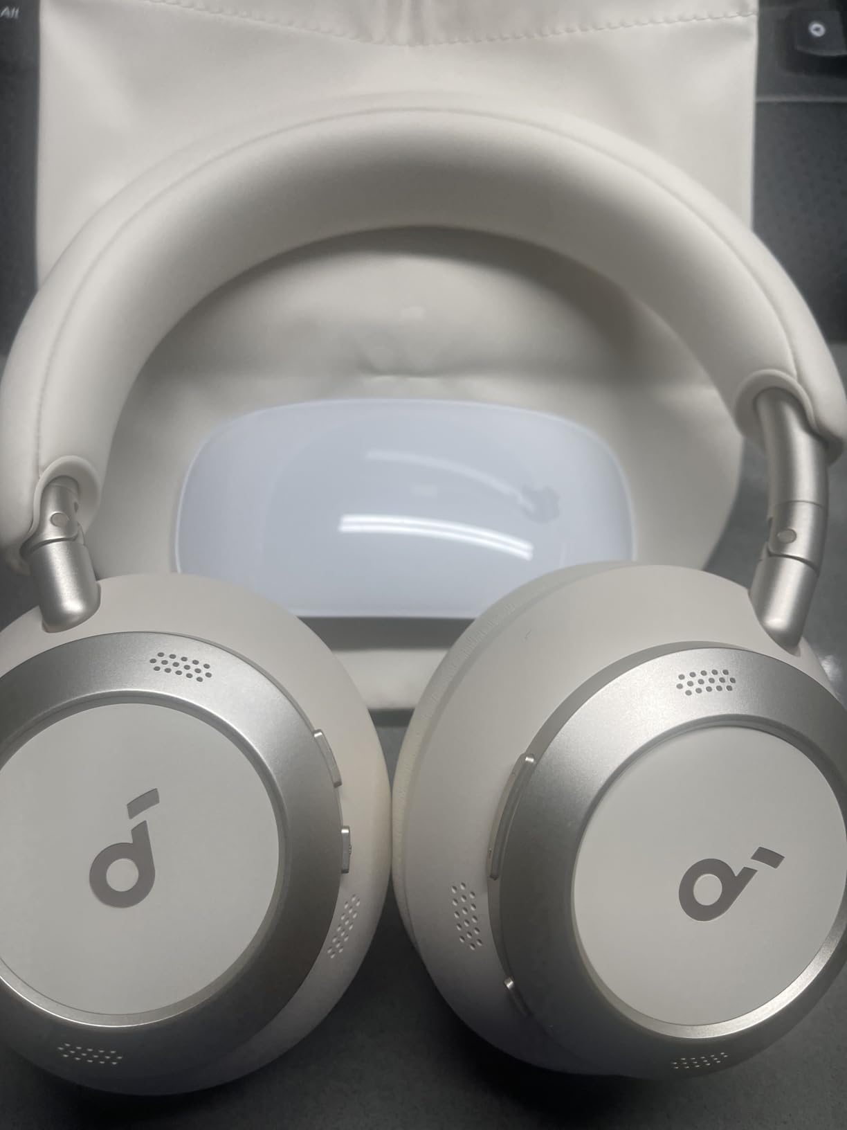 Soundcore Anker Space One Pro Wireless Over-Ear Headphones, Foldable Design | Adaptive Active Noise Cancelling, 60H Playtime, Hi-Res LDAC, Multipoint Connection, 6-Mic Calls, 5-Min Charge for 8 Hrs customer photo 2