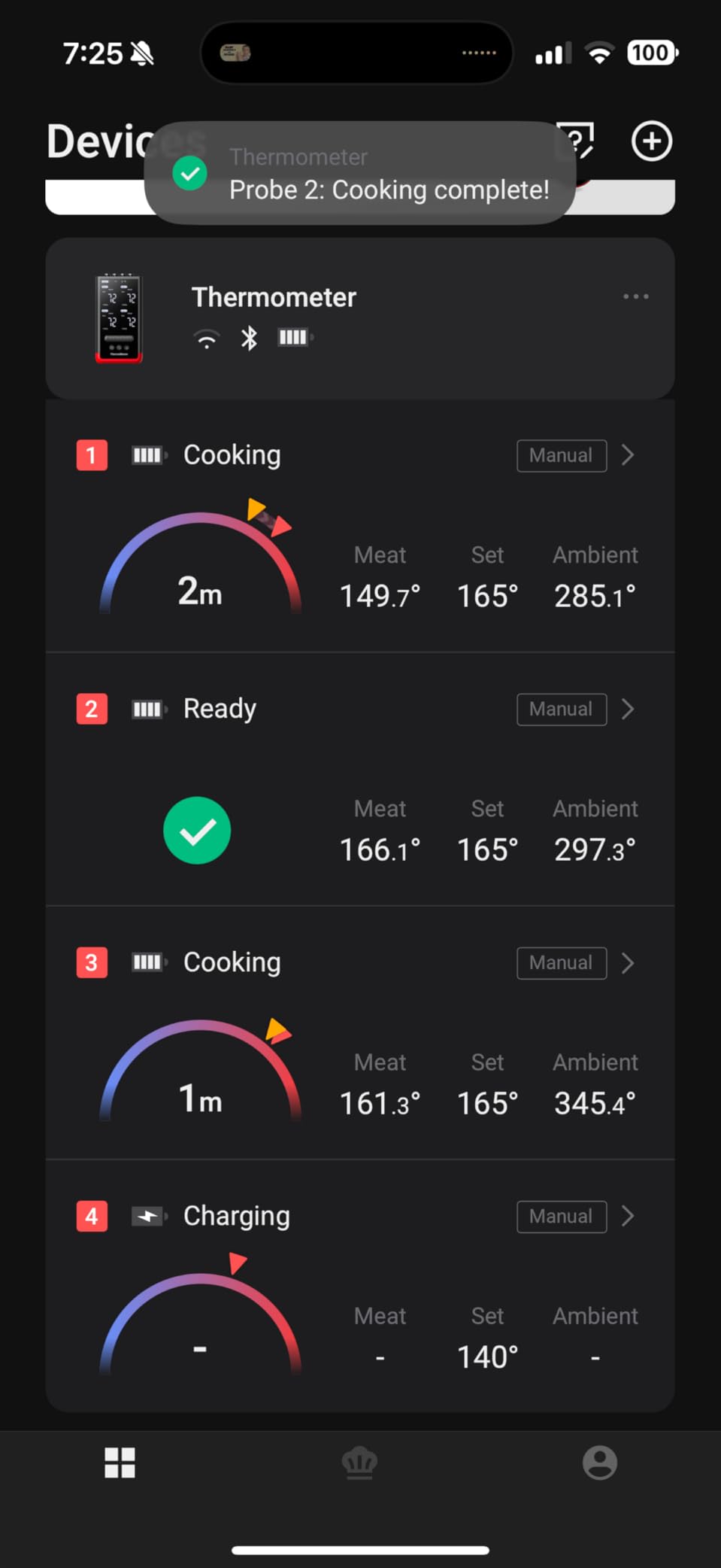 ThermoMaven WiFi Wireless Meat Thermometer, 2 Probes, Smart Base, 6 Sensors | Unlimted Monitor Range via APP, Commercial-Grade NIST Certified Accuracy, for Restaurant Kitchen, BBQ/Grill/Oven customer photo 2