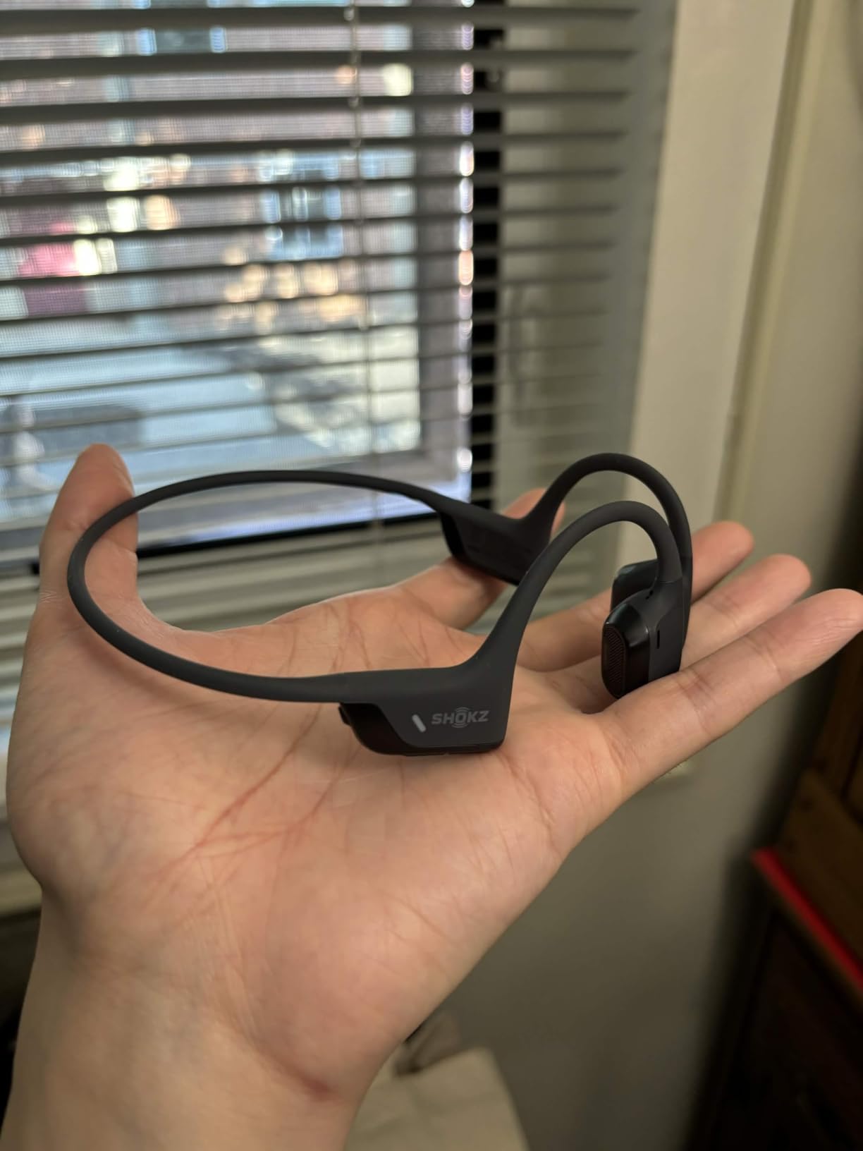 SHOKZ OpenRun Pro 2 Bone Conduction Bluetooth Sport Headphones, Black | Bundle with Reflective Strip; Open-ear awareness; DualPitch premium sound; Smart Mic; IP55; 12H battery; Running/cycling/hiking customer photo 1