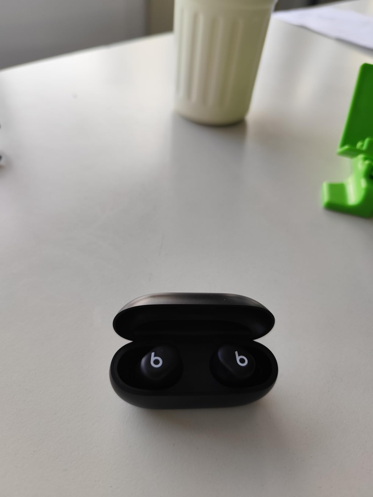 Beats Solo Buds - Wireless Bluetooth Earbuds | 18 Hours of Battery Life | Apple & Android Compatibility | Built-in Microphone - Transparent Red customer photo 2