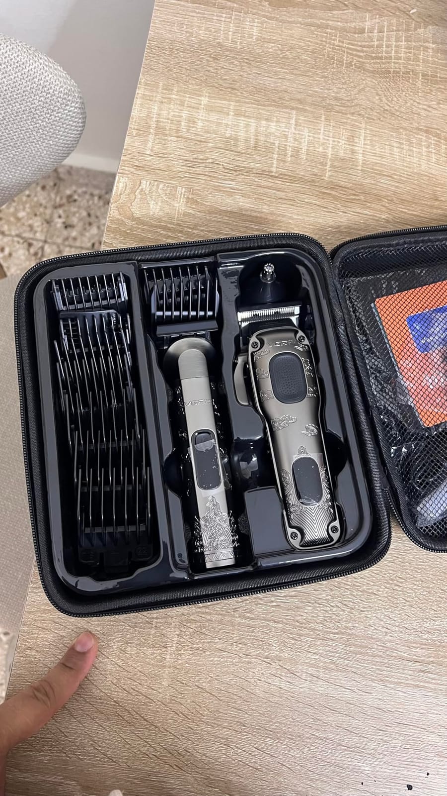 VGRPRO Hair Clippers for Men Professional, Cordless Clipper and Trimmer Set | 7000RPM Grooming Kit with EVA Case, LED display, 14 Guide Combs (including Right & Left Ear Taper Combs), Nose Trimmer Head customer photo 1