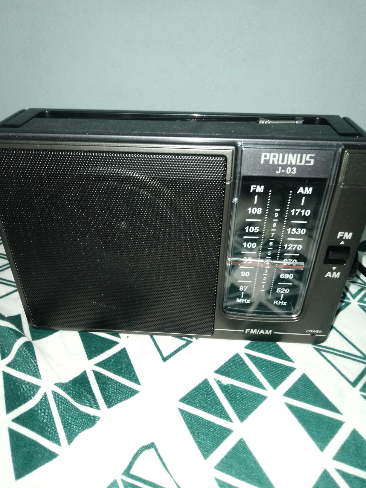 PRUNUS J03 AM FM Radio Portable Plug in Wall or AA Battery Operated for Home/Outdoor, Large Speaker Excellent Sound and Reception, Large Tuning Knobs, Gifts for Seniors customer photo 1