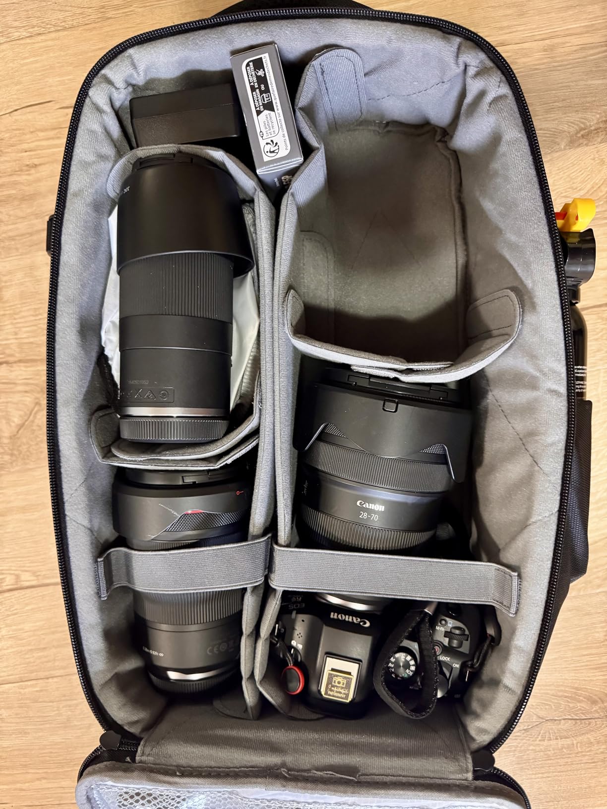 K&F CONCEPT Camera Backpack, Hardshell Photography DSLR Camera Bag | 15-15.6 Inch Laptop Compartment, Waterproof, Hard Shell Camera Case, Compatible with Canon/Nikon/Sony/DJI Mavic Drone customer photo 2