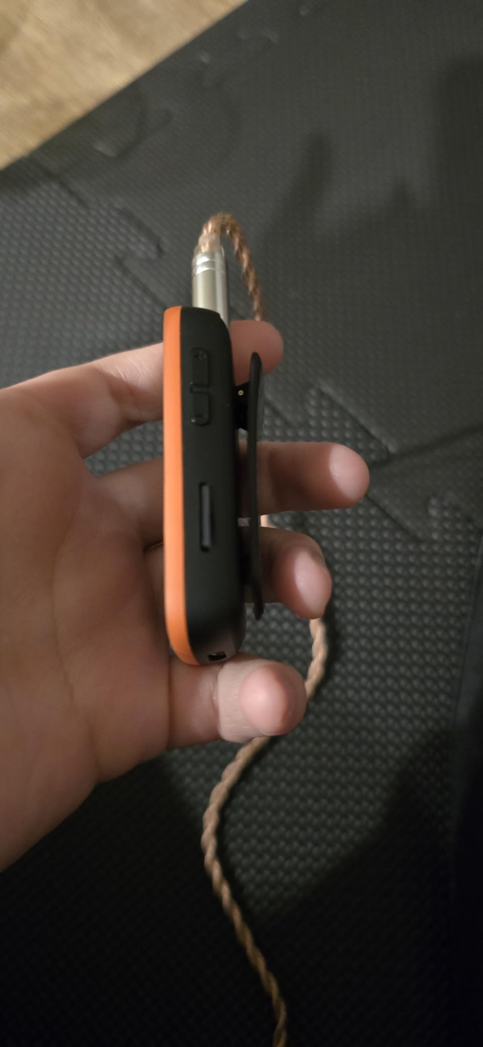 AGPTEK 64GB MP3 Player with Clip, A65 Bluetooth 5.3 Music Player for Sports | with FM Radio, Voice Recorder for Running, Supports up to 128GB TF Card, Orange customer photo 1