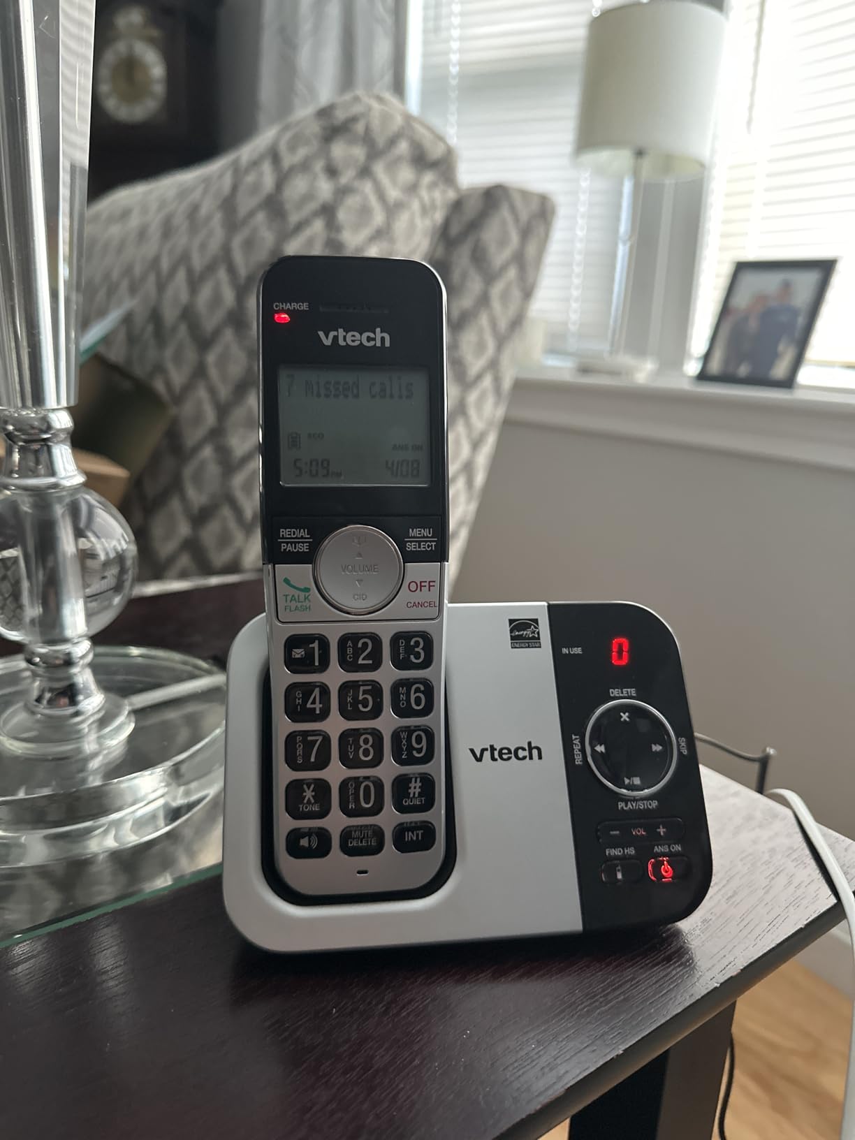 VTech Cordless Home Phone with Answering Machine - Full-Duplex Speakerphone, Large Backlit Display, Big Buttons, Caller ID, Easy Setup | VG232 customer photo 2