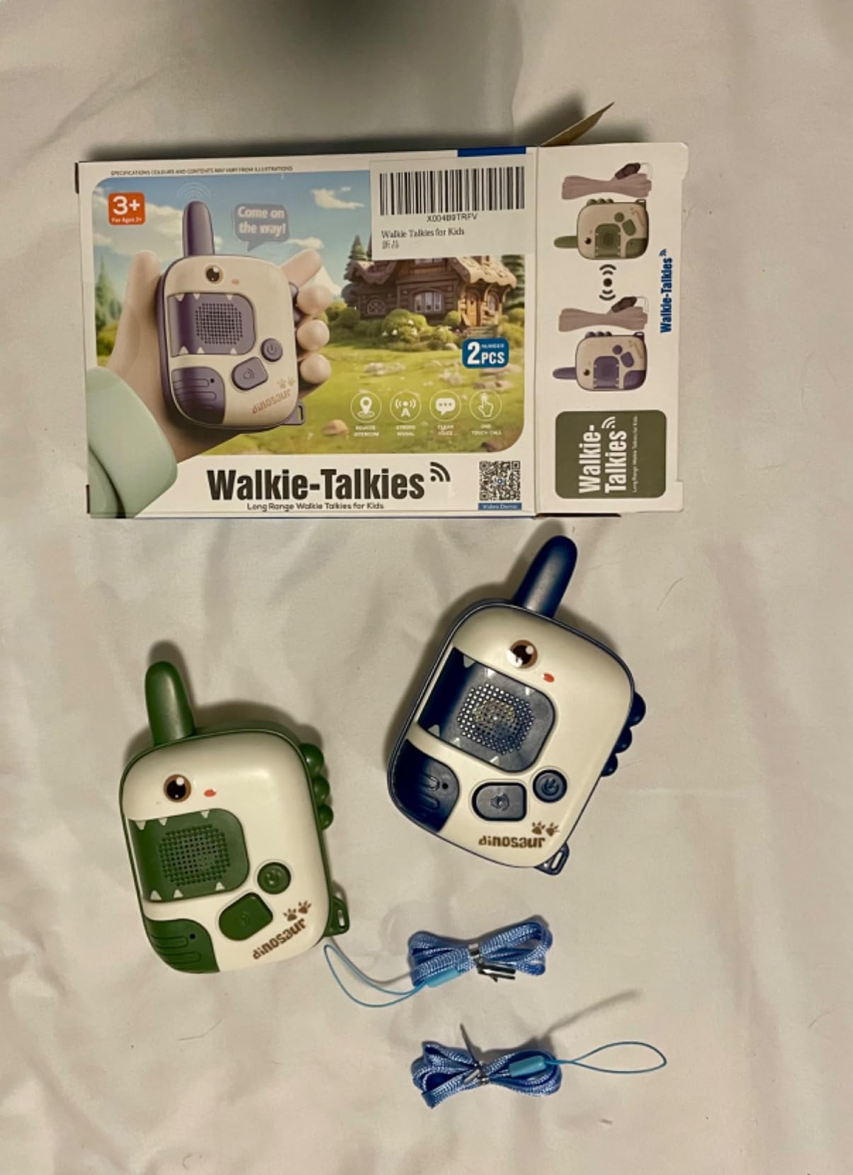 Dino Walkie Talkies for Kids, Dinosaur Toys for Kids 3-5-7, Toddler Kids Toys 2 Pack Birthday Gifts for 3 4 5 6 7 8 9 Year Old Boy Girls Toy for 3-12 Boys Outdoor Game, Easter Christmas Stocking Stuffers customer photo 1