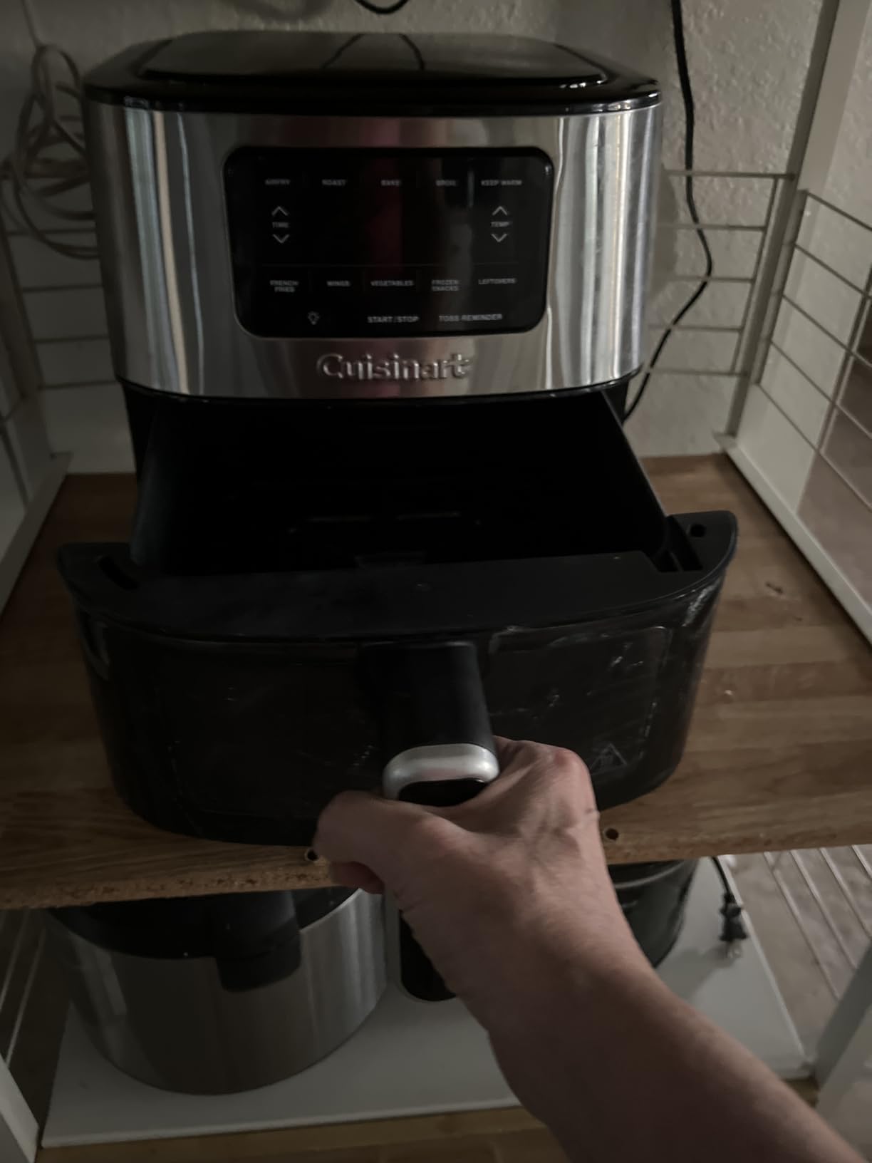Cuisinart Air Fryer, 2.6-Quart Compact Basket Fryer with 3 Cooking Functions to Air Fry, Roast, and Bake, 3 Airfryer Presets, Dishwasher-Safe Parts, AIR-80, Stainless Steel & Black customer photo 2