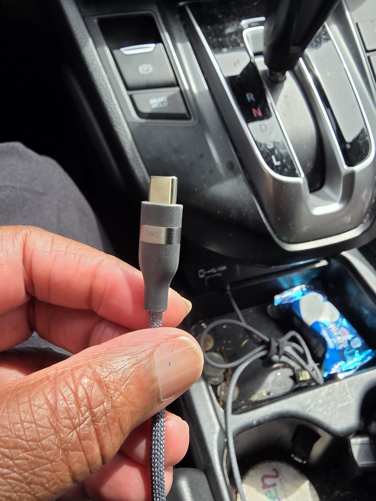 Anker Nano USB A to USB C Cable, CarPlay USB to USB C Cable (3 ft, Black) | Upcycled-Braided Cord for CarPlay, iPhone 17 / 16 Series, Samsung Galaxy Note20, and More customer photo 2