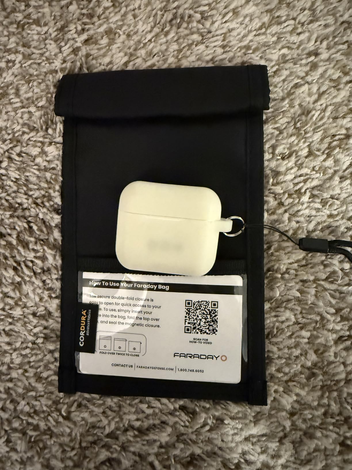 Faraday Bag Jacket Pro for Phones | Magnetic Closure, Shielding - Law Enforcement & Military, Travel & Data Security, Privacy, Anti-Tracking Anti-Hacking Black (Phone Vertical) customer photo 1