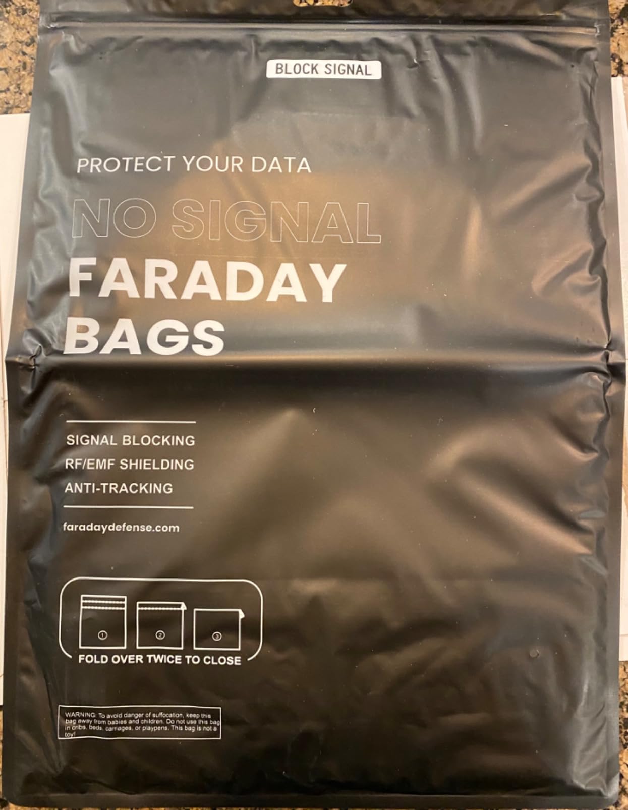 Faraday Bag Jacket Pro for Phones | Magnetic Closure, Shielding - Law Enforcement & Military, Travel & Data Security, Privacy, Anti-Tracking Anti-Hacking Black (Phone Vertical) customer photo 2