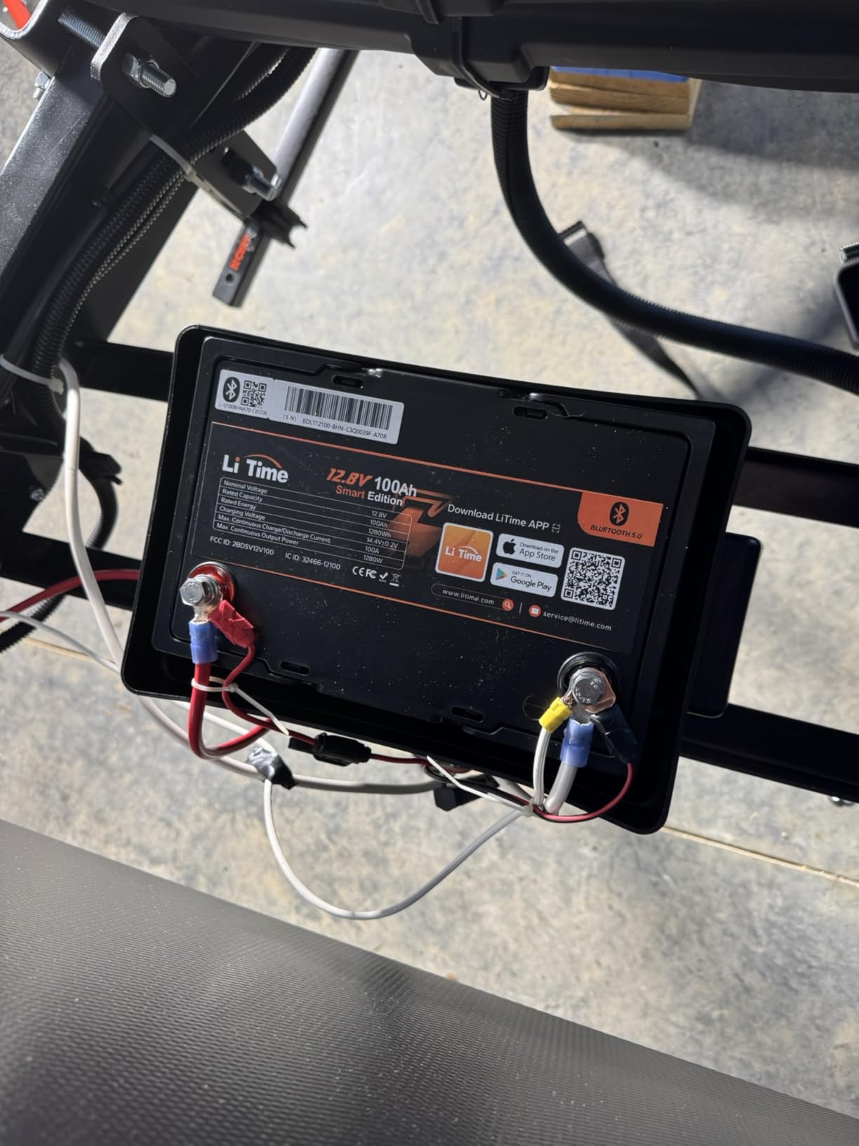 Litime 12V 100Ah Trolling Motor LiFePO4 Battery for Marine, Boat, Yacht customer photo 2