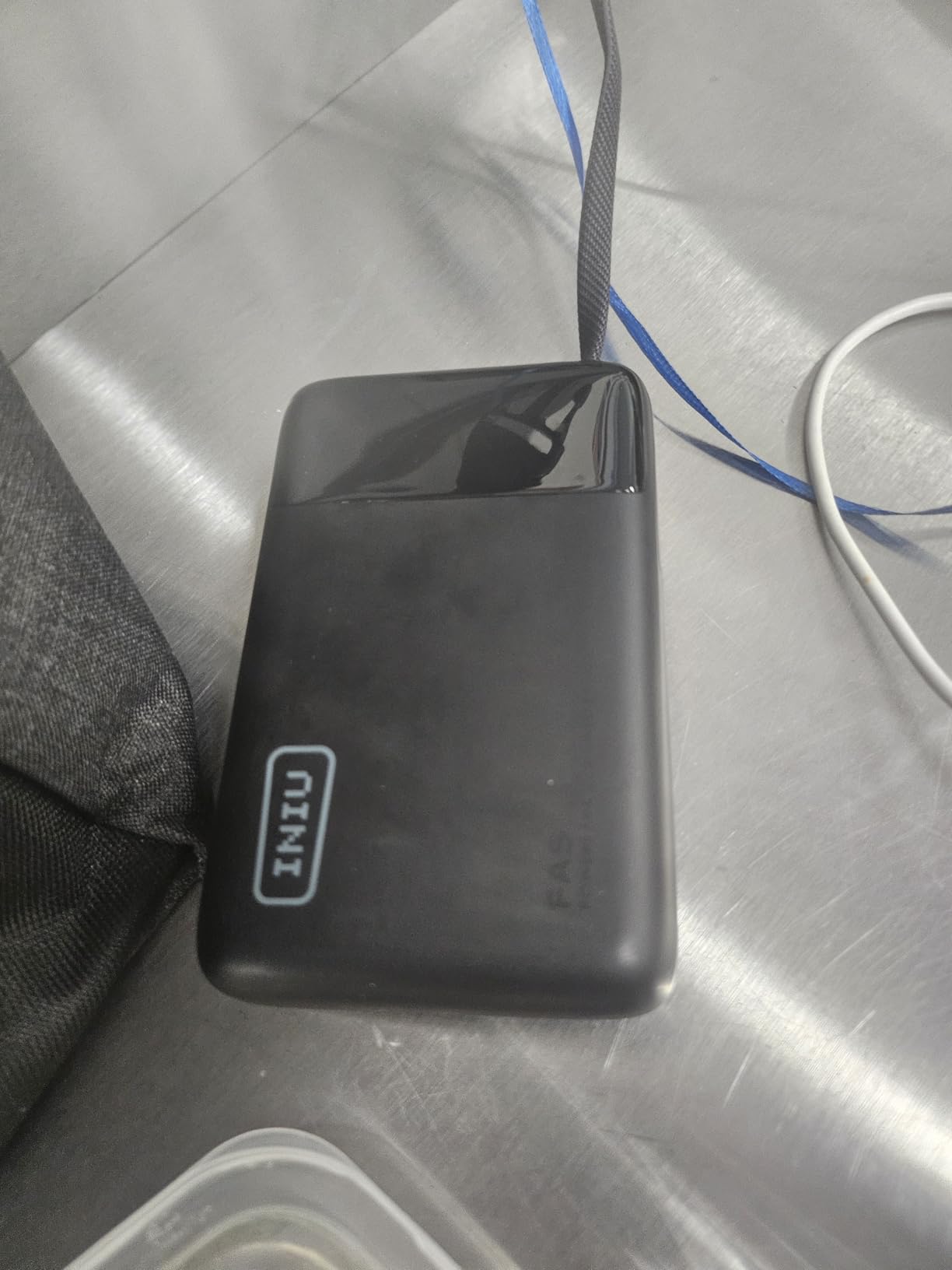 INIU Portable Charger, Smaller 45W Fast Charging Power Bank, 20000mAh Black | Flight-Safe, Built in USB-C Cable, Travel Essentials, Battery Phone Pack for iPhone 17 16 15 Pro, Samsung S26 S25, iPad etc customer photo 1