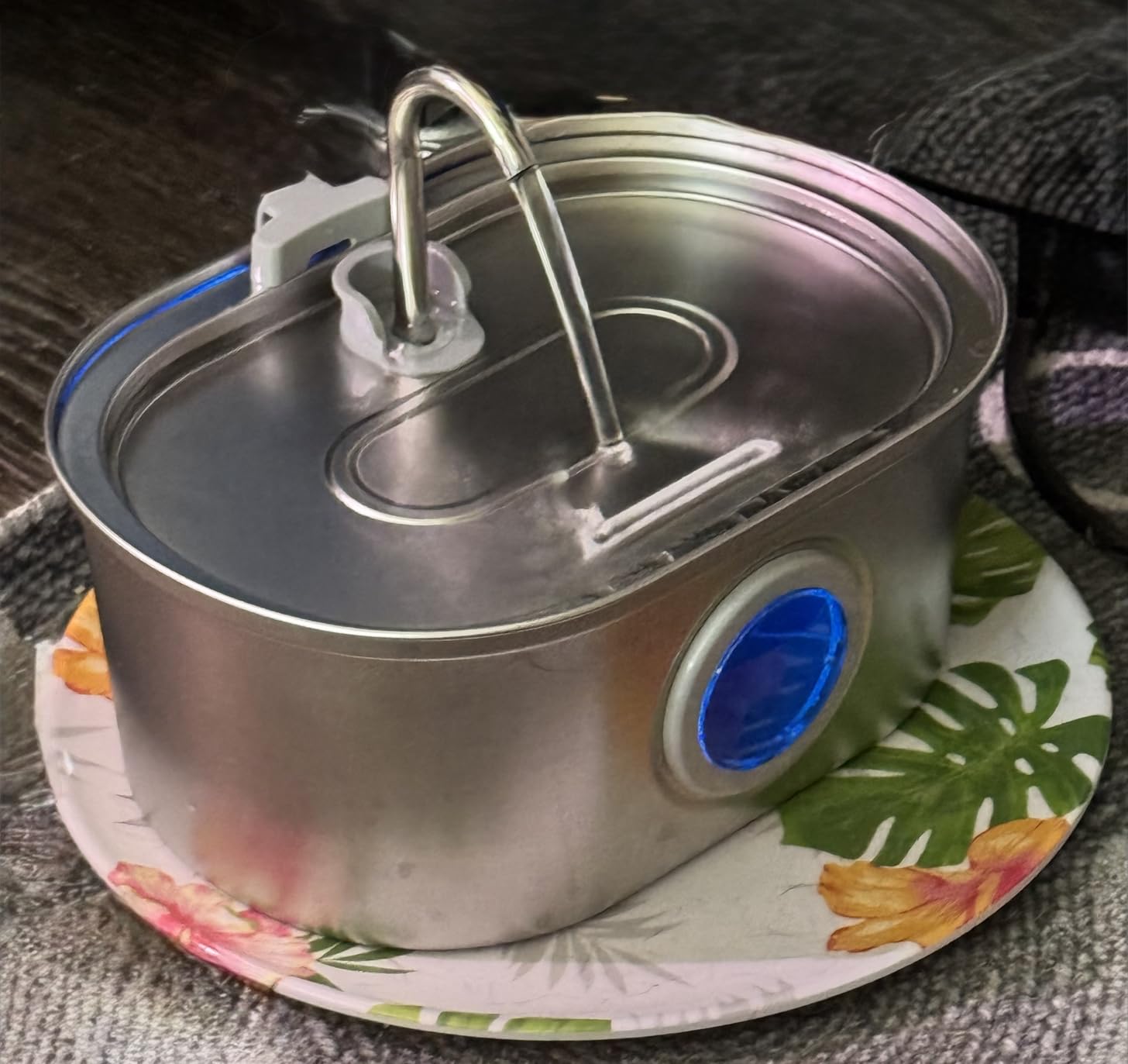 Cat Water Fountain Stainless Steel: 74oz/2.2L Cat Fountain for Drinking customer photo 1