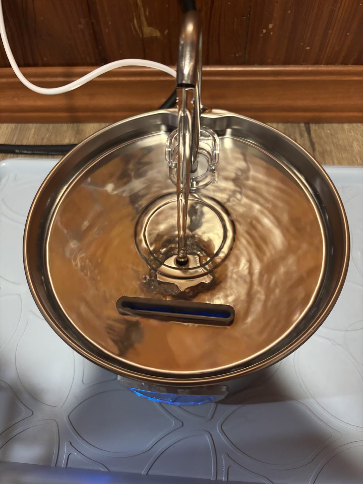 Cat Water Fountain Stainless Steel: 74oz/2.2L Cat Fountain for Drinking customer photo 2