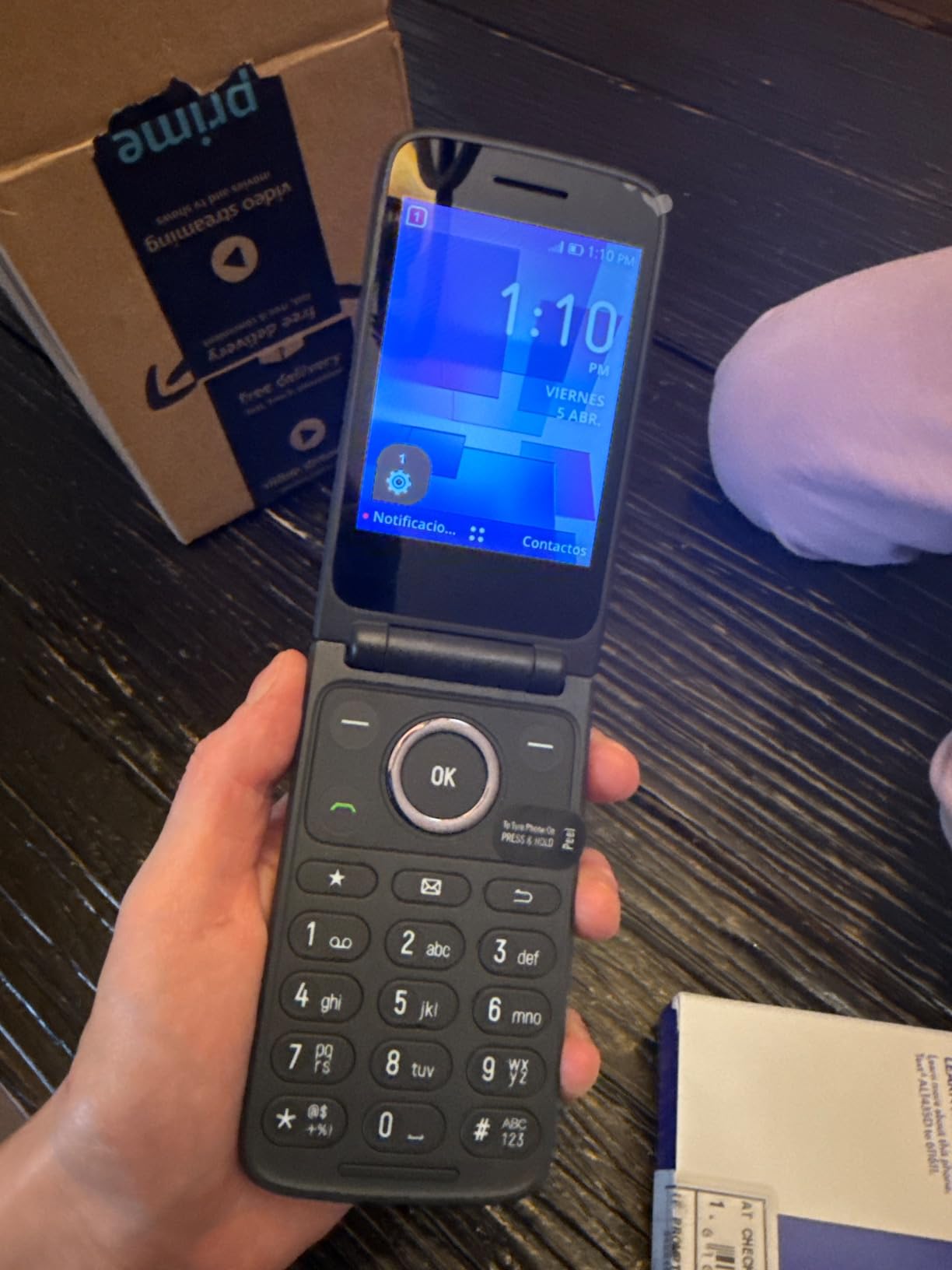 Tracfone, TCL FLIP 3, 16GB, Flip Phone, Stone Gray, 5MP Video Capable Camera, Locked customer photo 2