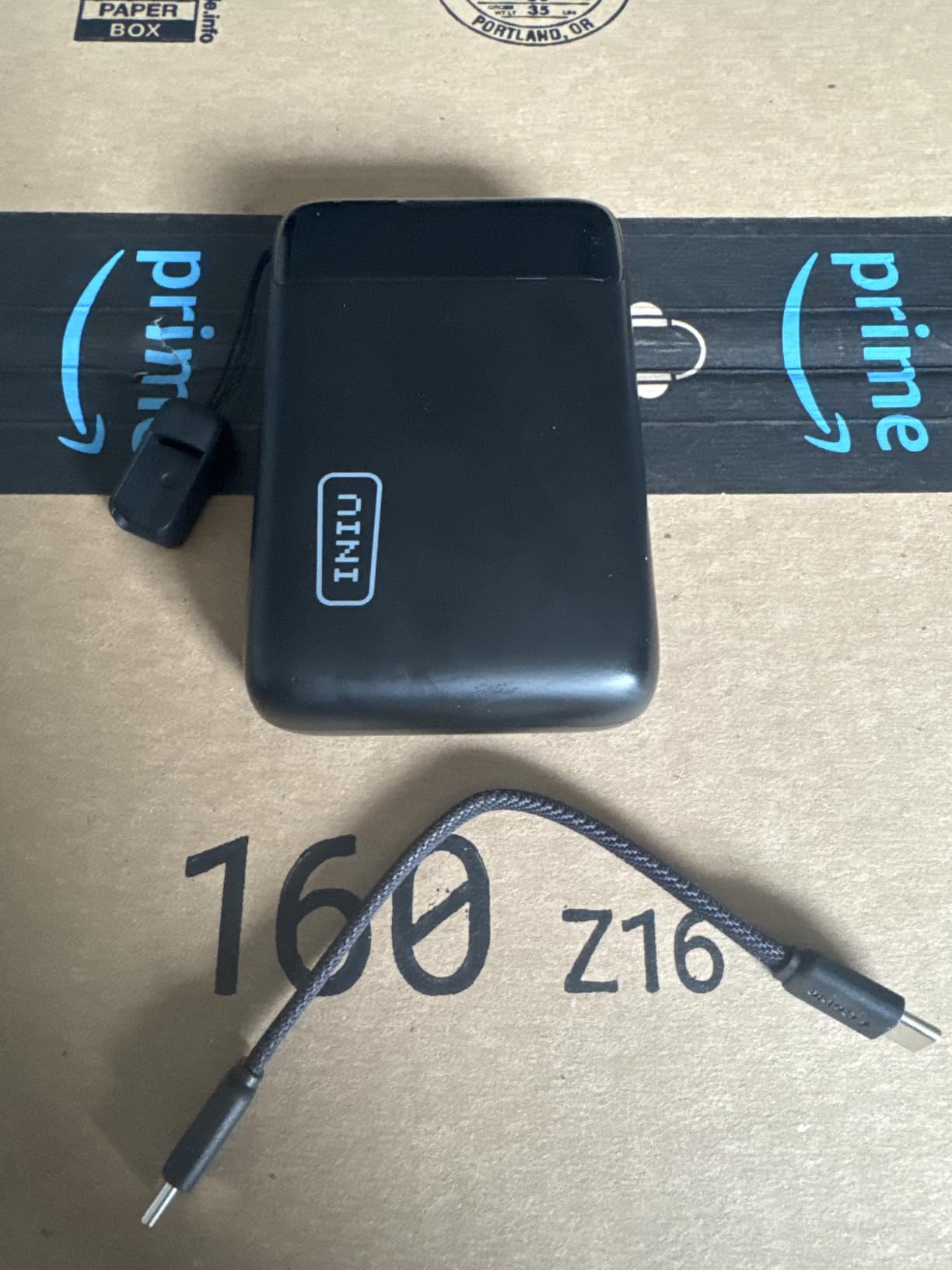 INIU Portable Charger, Smallest 20000mAh 22.5W Fast Charging Power Bank | USB-C Cable, Flight-Safe, Travel Essentials, Flashlight, Battery Pack for iPhone 17 Samsung Xiaomi Google, Mini Size, Blue customer photo 1