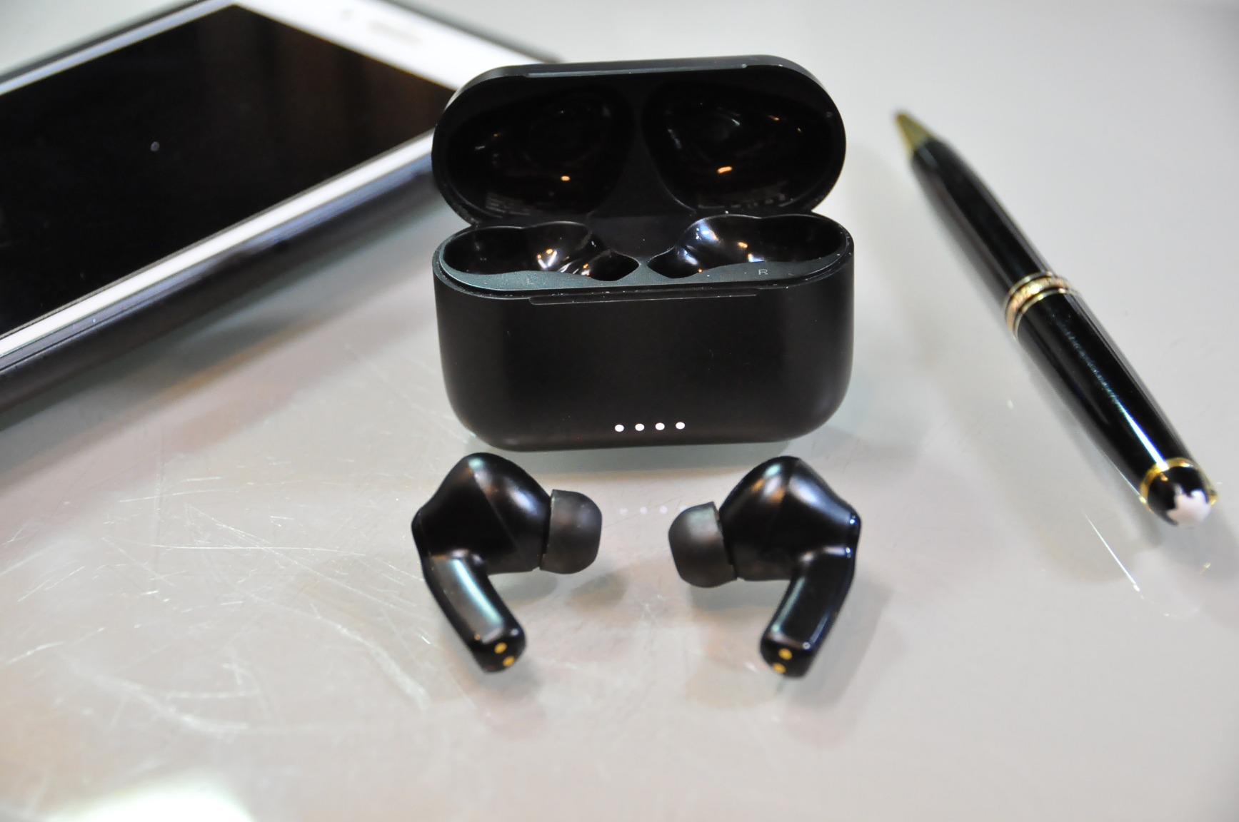 TOZO Hybrid Active Noise Cancelling in Ear Wireless Earbuds, 68H Playtime | 6 Mics AI Clear Calls, LED Display, 32 Preset EQs App, Bluetooth 5.3 Headphones, IPX8 Waterproof, Comfort Fit Ear Buds Black customer photo 1