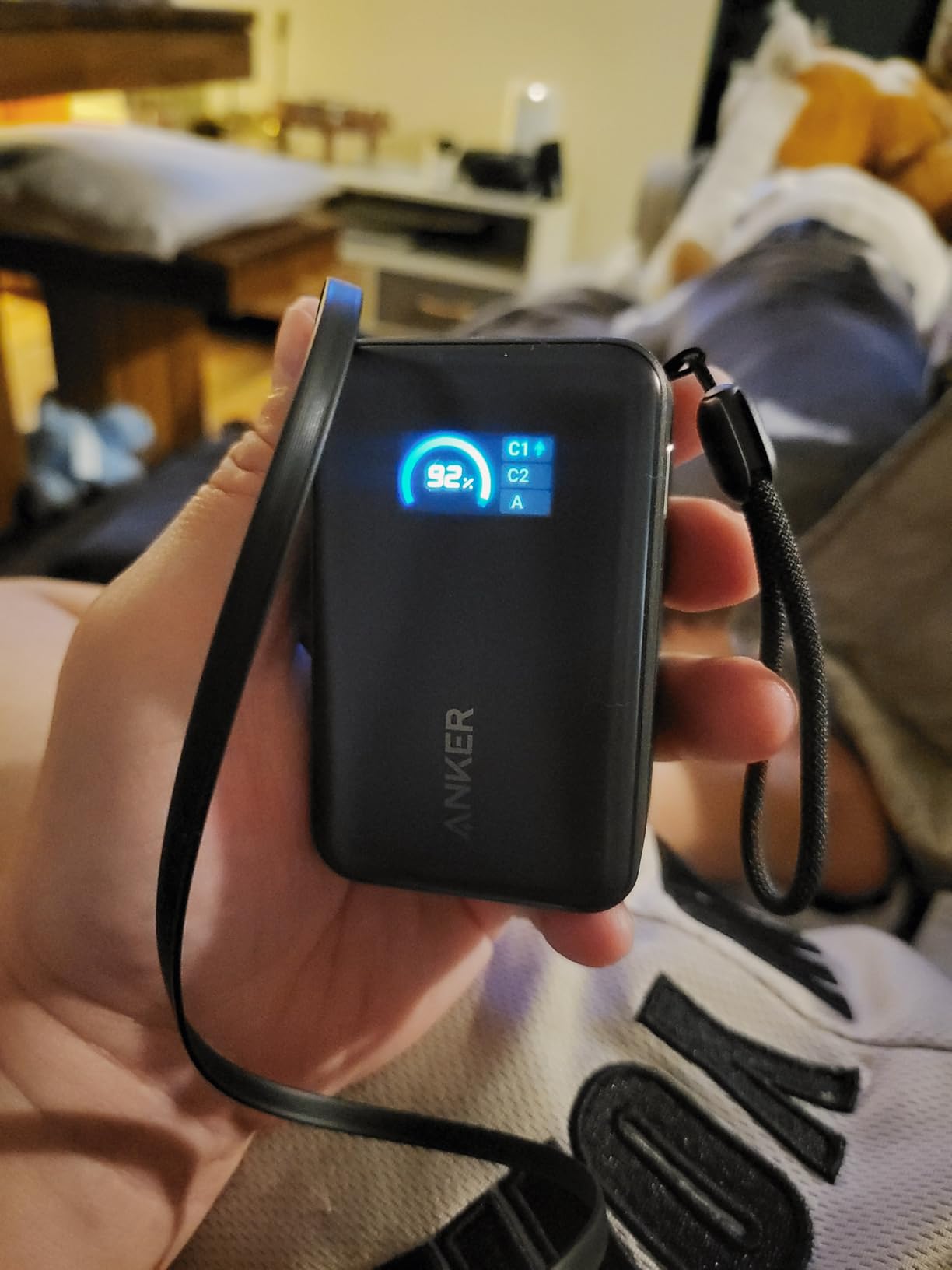 Anker Nano Power Bank, 45W 10,000mAh Portable Charger, iPhone Battery Pack | Built-In Retractable USB-C Cable, for iPhone 17 / 16 Series, iPad, Galaxy, Pixel, and More, Compact Travel Design customer photo 2
