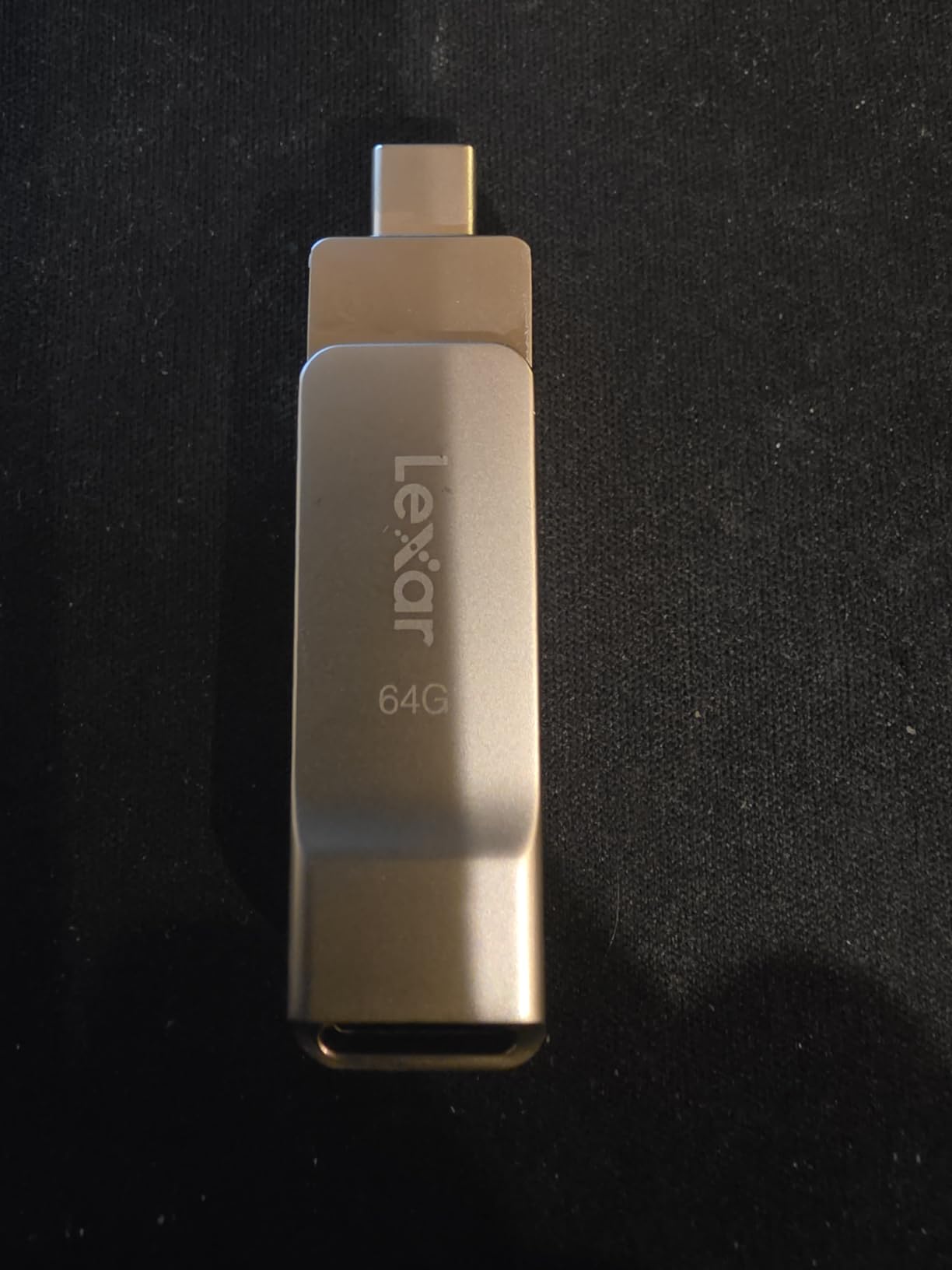 Lexar D40E 256GB Dual USB 3.2 Gen 1 Type-C Jump Drive, Champagne Silver, Metal Housing, Swivel Design customer photo 2