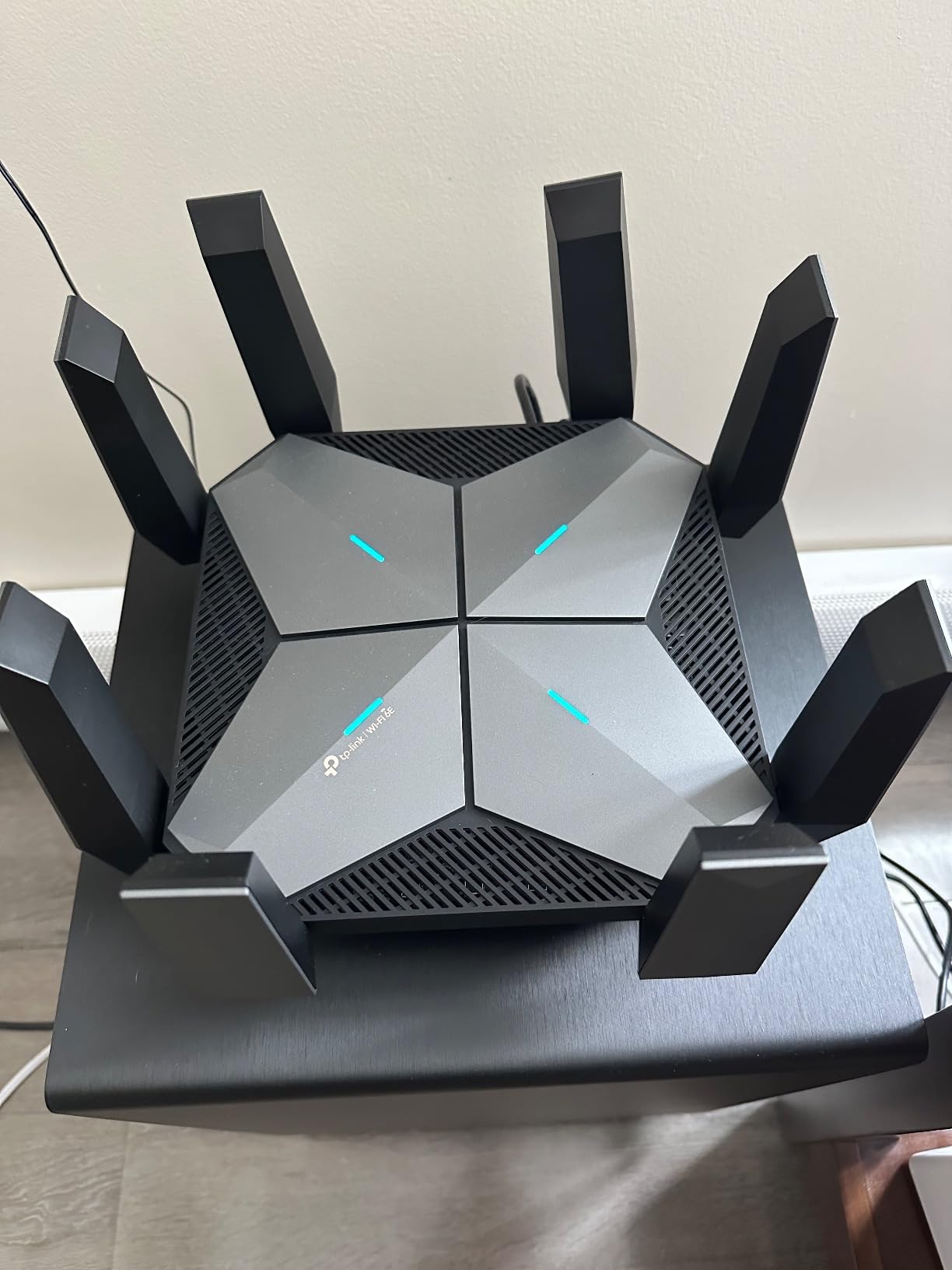 TP-Link Tri-Band AXE5400 Wi-Fi 6E Gaming Router 6-Stream, Archer GXE75 | 5.4 Gbps, 1x2.5G + 4x1G Ports, USB 3.0, Exclusive Acceleration, Gaming Port & Panel, RGB Lighting, EasyMesh, HomeShield customer photo 1