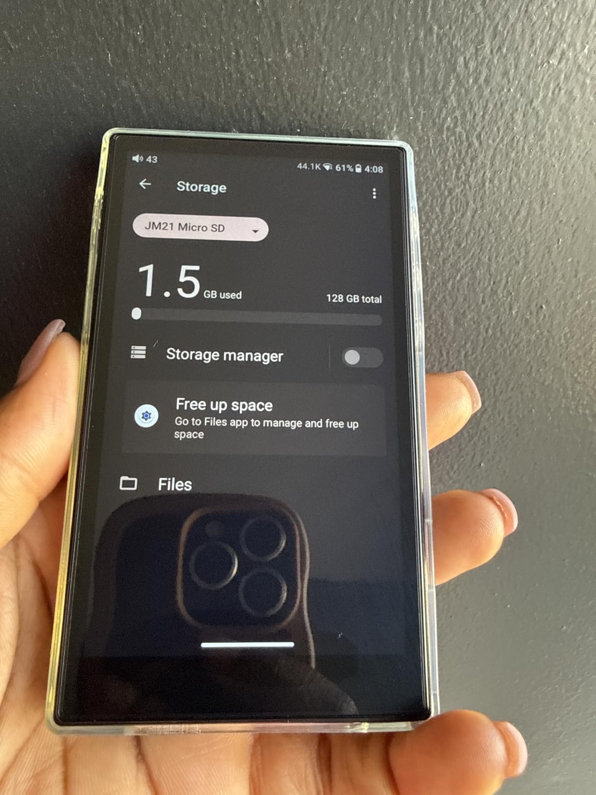 JadeAudio/FiiO JM21 Android 13 Hi-Res Music Player MP3 with Snapdragon 680, Bluetooth WiFi USB DAC 12.5H Playtime (3+32g Sky Blue) customer photo 2