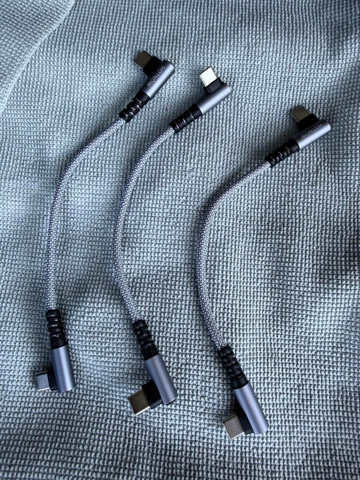 Right Angle USB C to USB C Cable 0.5FT 3Pack, Short 6 inch USB C Charger Cable 65W Fast Charging Cords for iPhone 15/16, Power Bank and USB Type C Devices customer photo 1