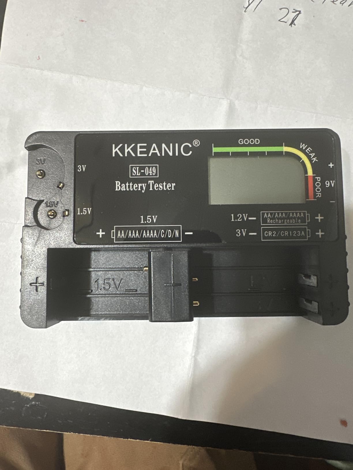 Battery Tester for AA AAA C D 9V & Household Batteries Battery Checker customer photo 1