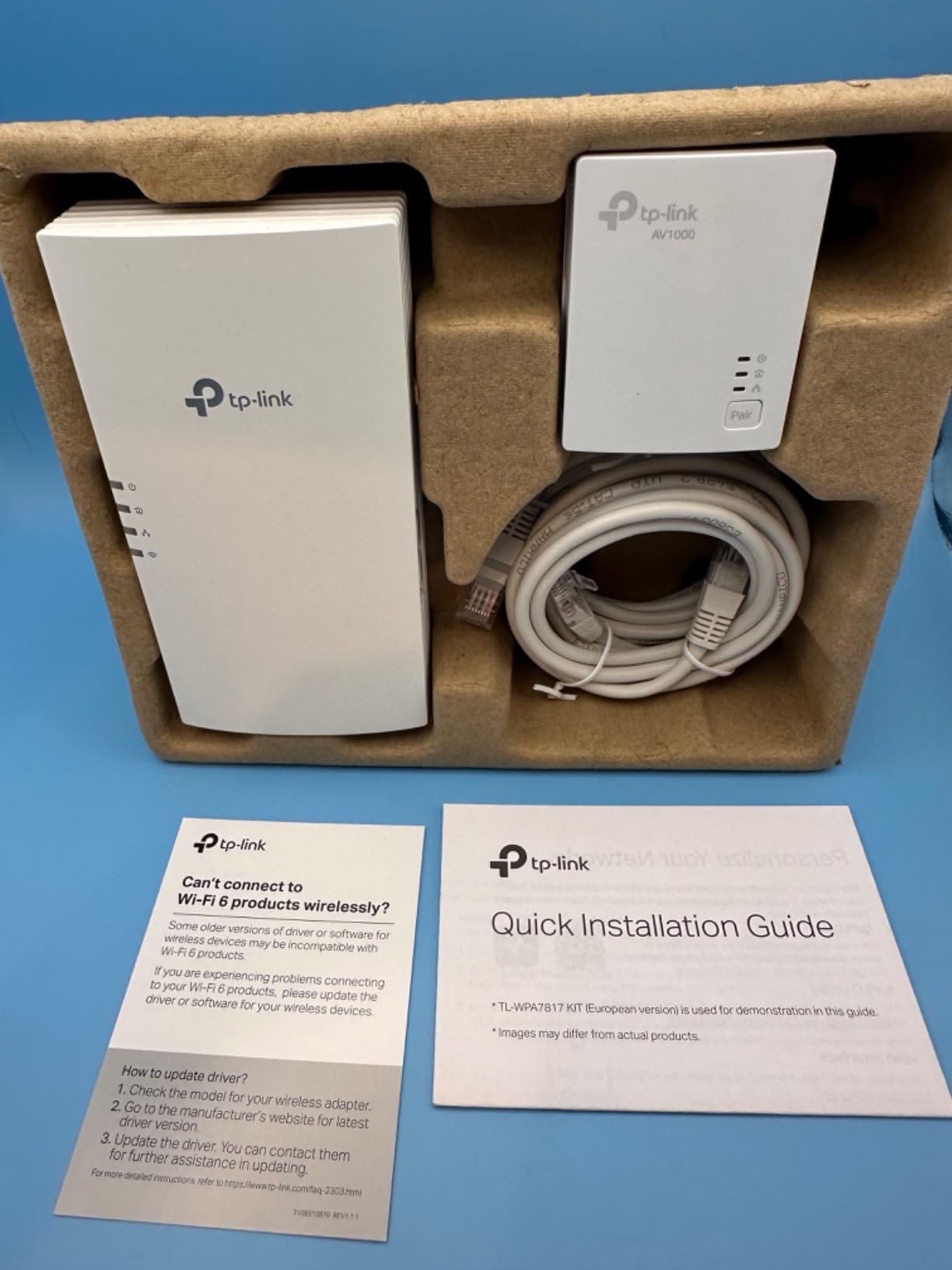 TP-Link Powerline Wi-Fi 6 Extender TL-WPA7817 KIT - Includes AV1000 Powerline Ethernet Network Adapter & AX1500 Dual-Band Wi-Fi Extender, Gigabit Port, EasyMesh, Plug, Pair, & Play, Free Expert Support customer photo 2