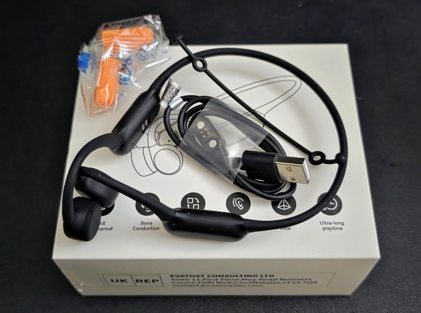 PSIER Bone Conduction Headphones, IPX8 Waterproof Swimming Headphones | Open Ear Earbuds with 32GB Memory, Switch to MP3 Mode Underwater, AI Music Generation, 8H Playtime Bluetooth 6.0 for Running customer photo 1