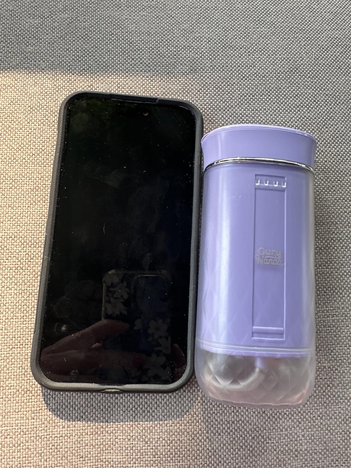 GuruNanda Portable Water Flosser Cordless, Sensitive Gums Friendly | Travel Water Flosser, Collapsible 180mL, 4 Modes, Smart Timer, Built-In Tip Storage, Mini Water Flosser, 30-Days Battery, Lavender customer photo 2