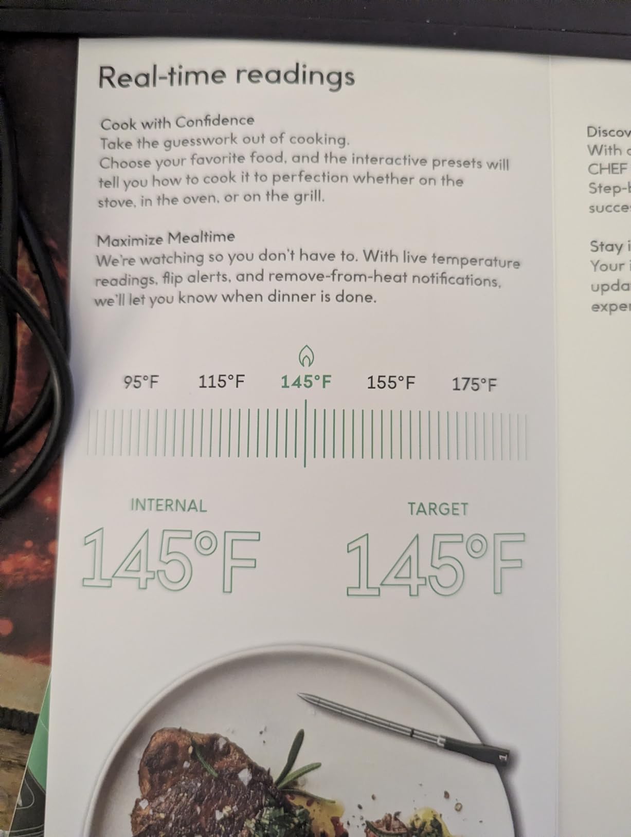 CHEF iQ Sense | Smart Wireless Meat Thermometer | 4 Ultra-Thin Probes | WiFi Unlimited Range | 1000°F Heat Safe | 5 Sensors | BBQ, Grill, Oven, Smoker, Air Fryer | Gen3 customer photo 1