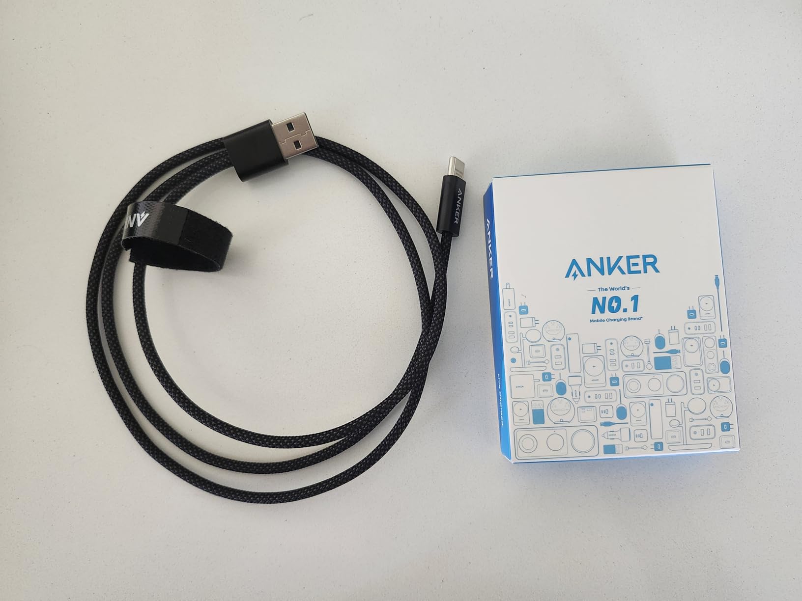 Anker Zolo USB to USB C Cable for CarPlay (3.3 ft, Black) | Durable and Braided Type C Cord with a Premium Finish and Slim Connector, for iPhone 17 / 16 Series, iPad Pro, and More customer photo 2