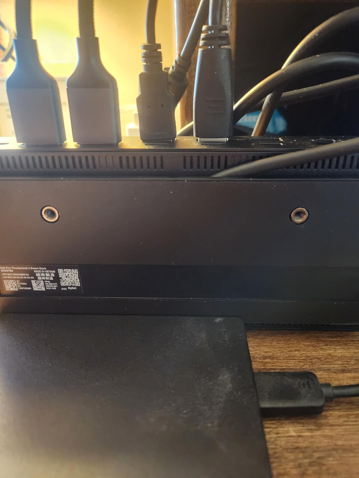 Dell Pro Thunderbolt 4 Smart Dock SD25TB4 - USB-C Station 130W, 4 Displays 4K, 2X DP 1.4, HDMI 2.1, 2X Thunderbolt 4, 2.5GbE customer photo 1