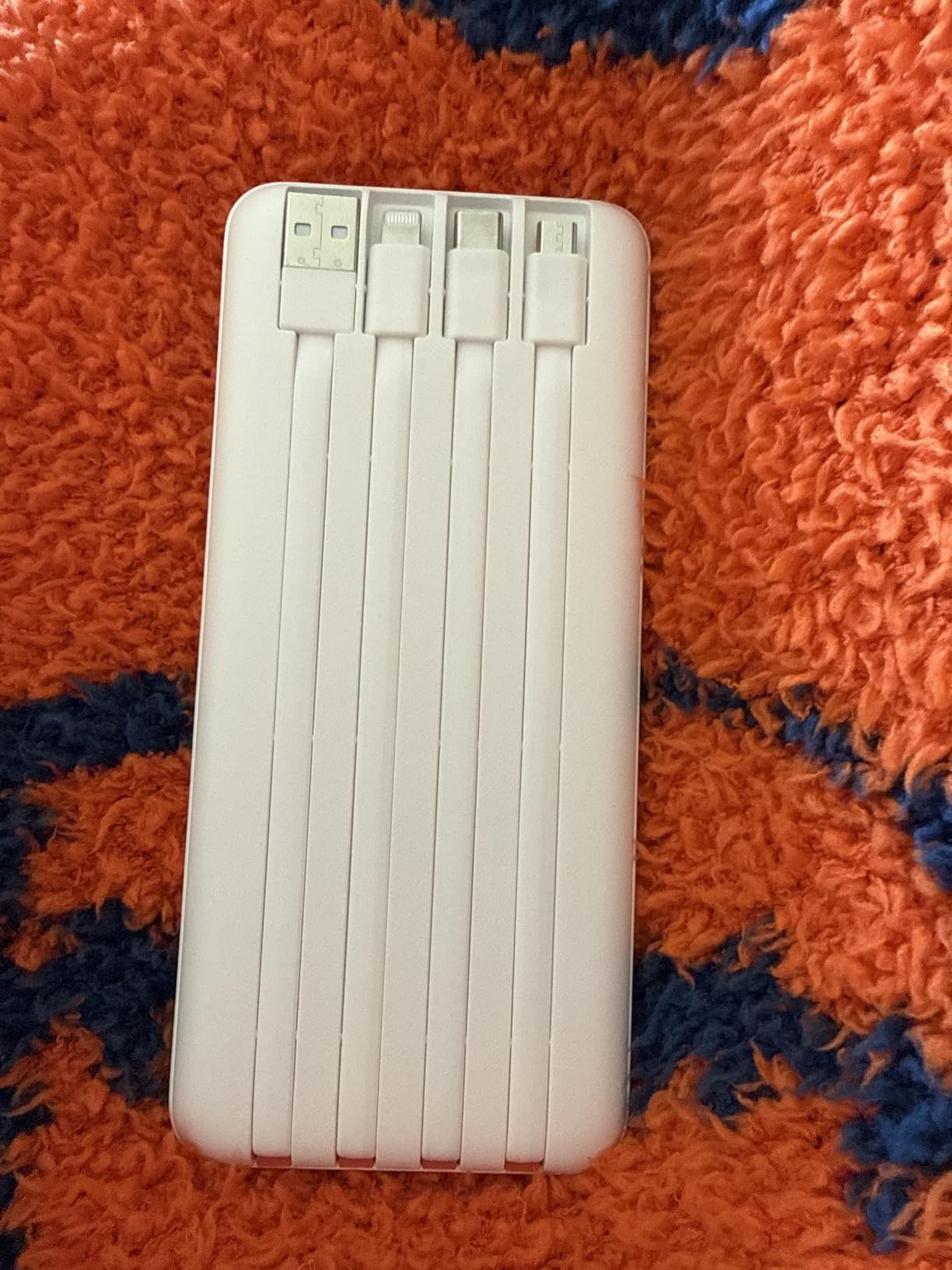 Orfeika 20000mAh Power Bank Fast Charging, Portable Charger with 4 Built-in Cables & 6 Outputs, 20W PD USB C Battery Pack Compatible with iPhone 16/15, Galaxy, Android, iPad & More (Travel Essential) customer photo 2