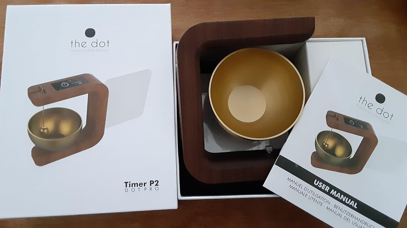 Pro Timer P2 - Elegant Wooden Pomodoro Timer - an Original Productivity Tool with Magnetic Memo Board - High-End Quality Desk Device for Focus, Meditation & Productivity - Ideal for Work & Study customer photo 1